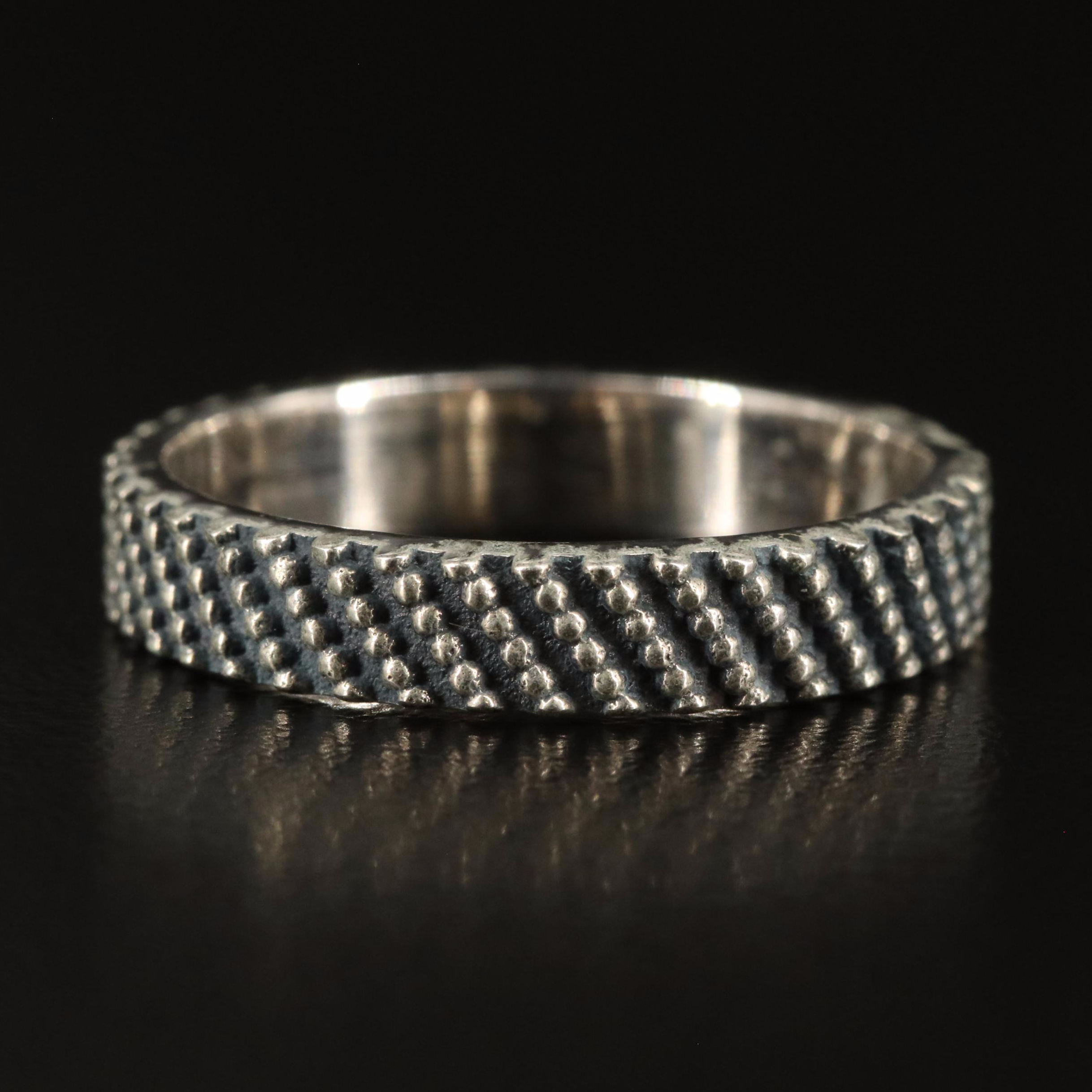 Sterling Textured Band