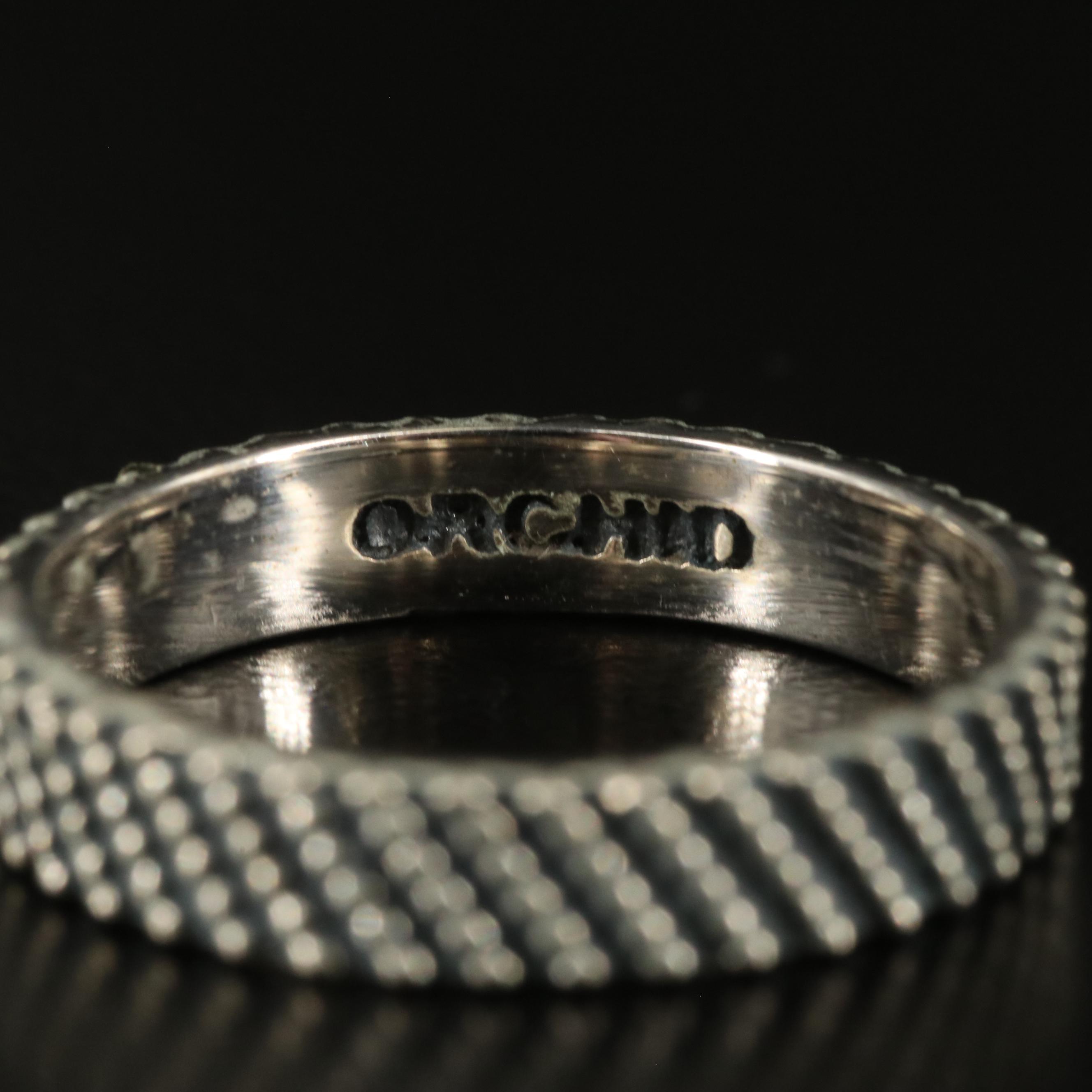 Sterling Textured Band