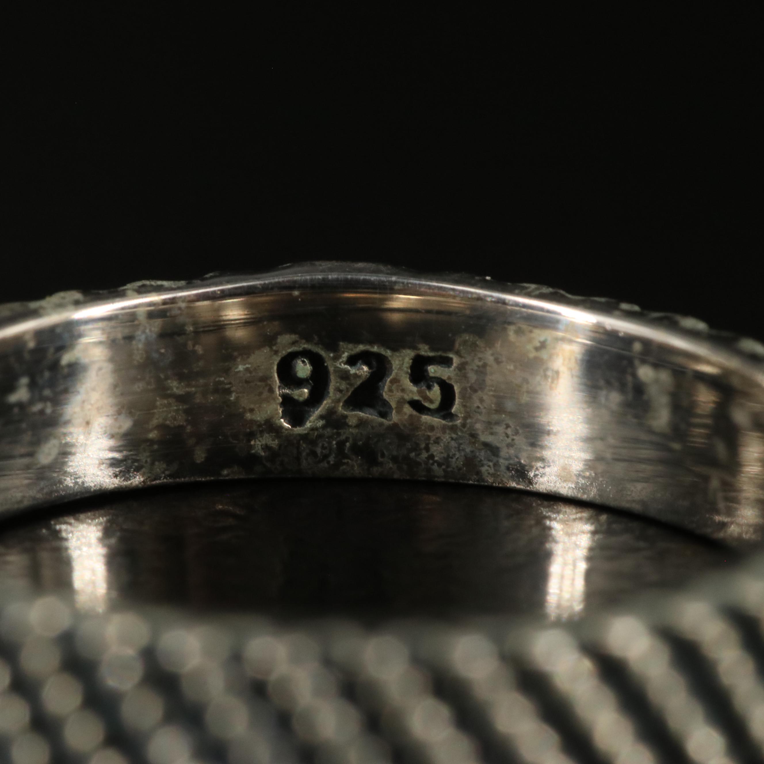 Sterling Textured Band