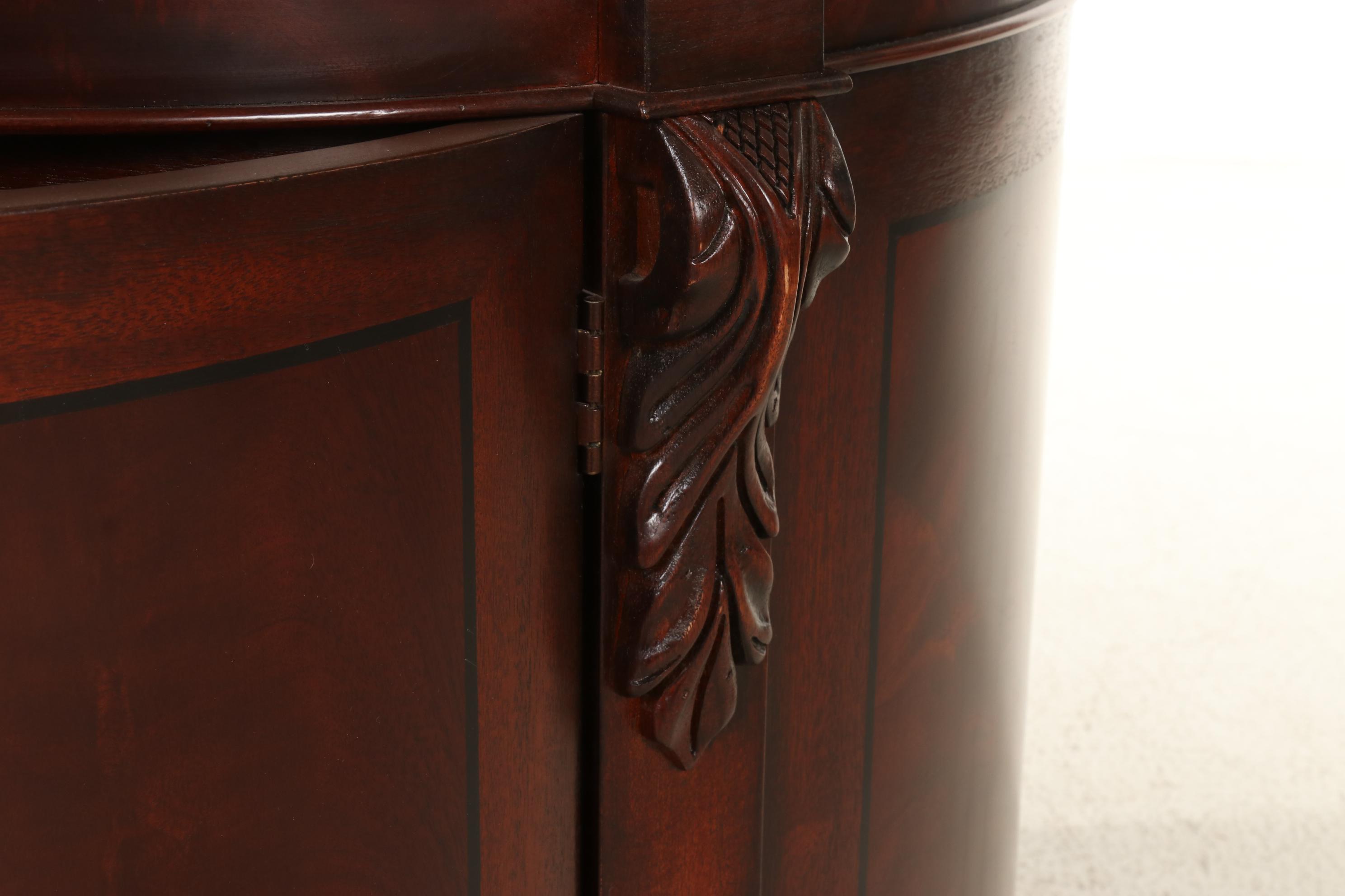 Henredon "Historic Natchez Collection" Mahogany and Portoro Marble Top End Table