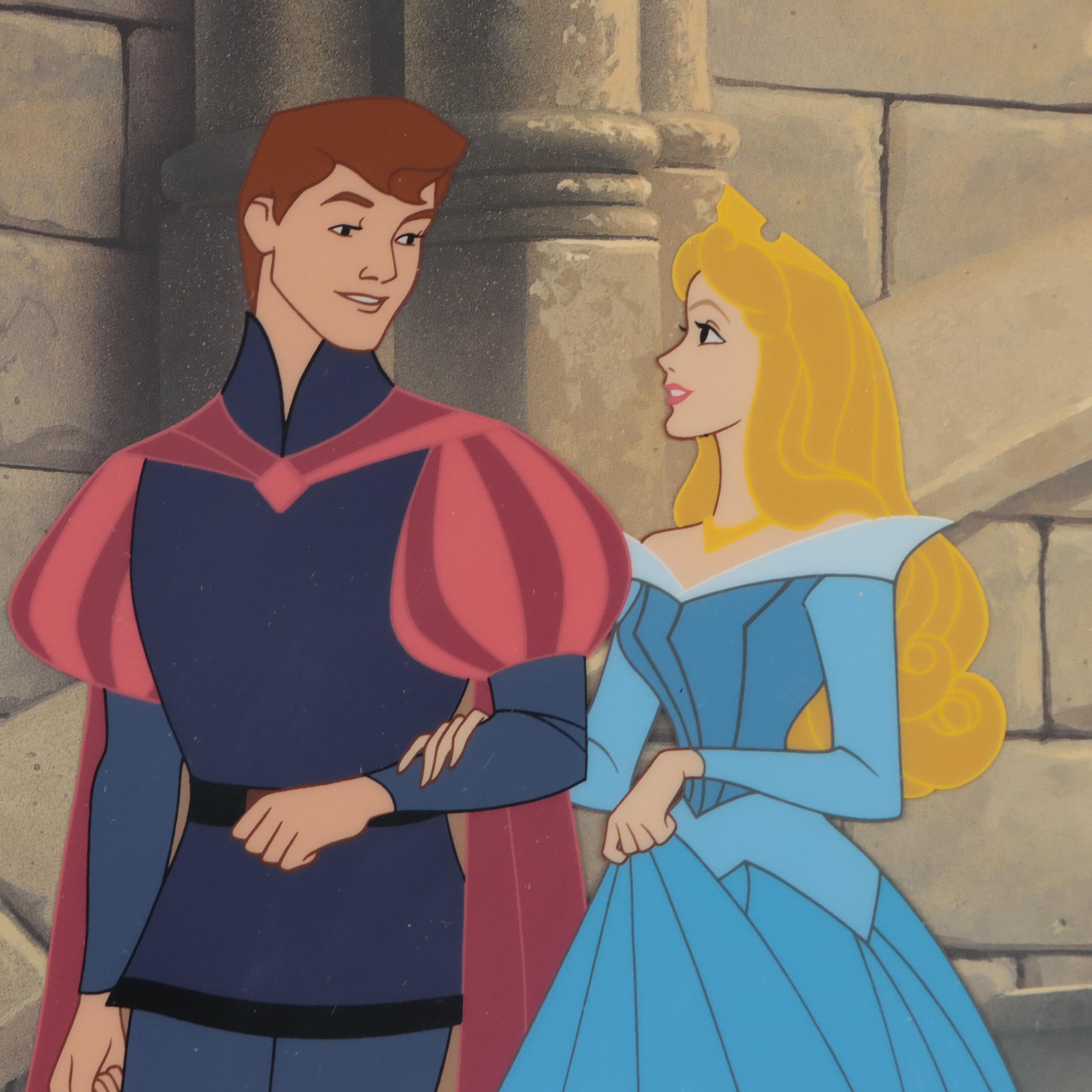 Disney Serical Signed by Character Voice Artist "Phillip and Aurora"