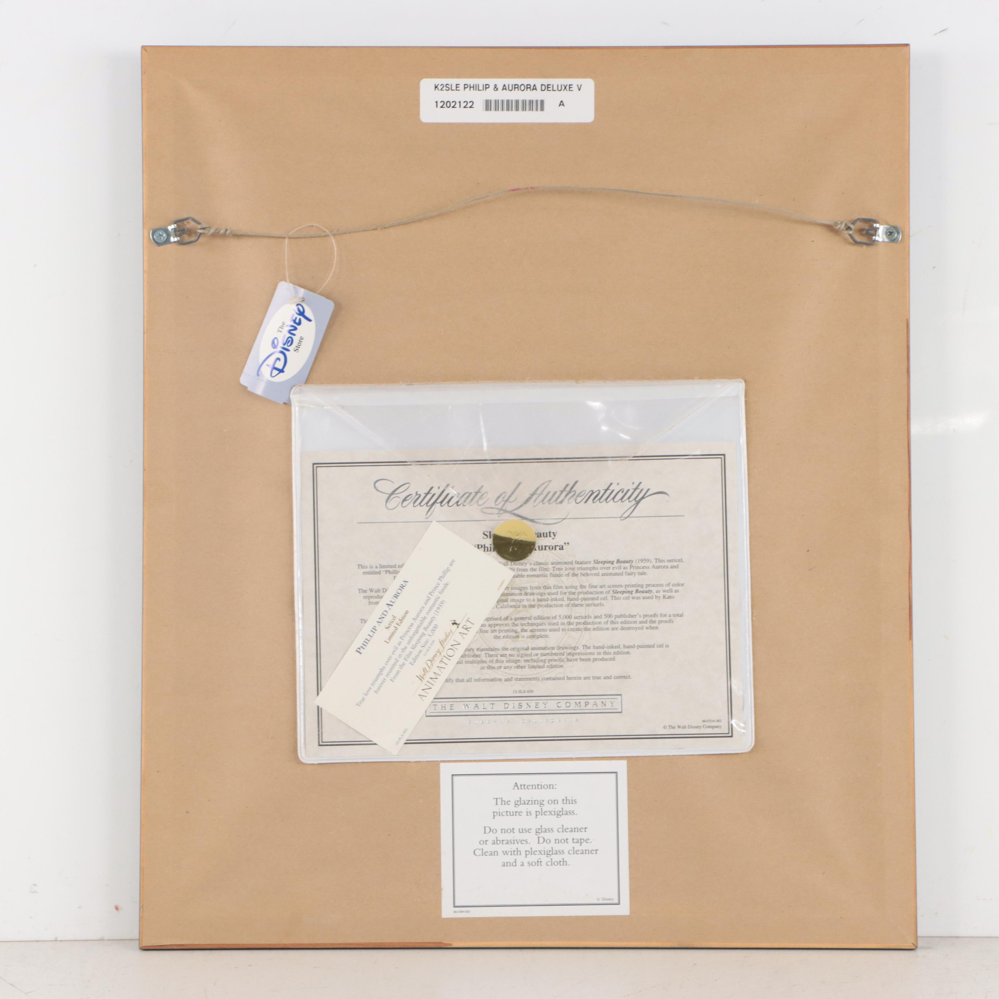 Disney Serical Signed by Character Voice Artist "Phillip and Aurora"