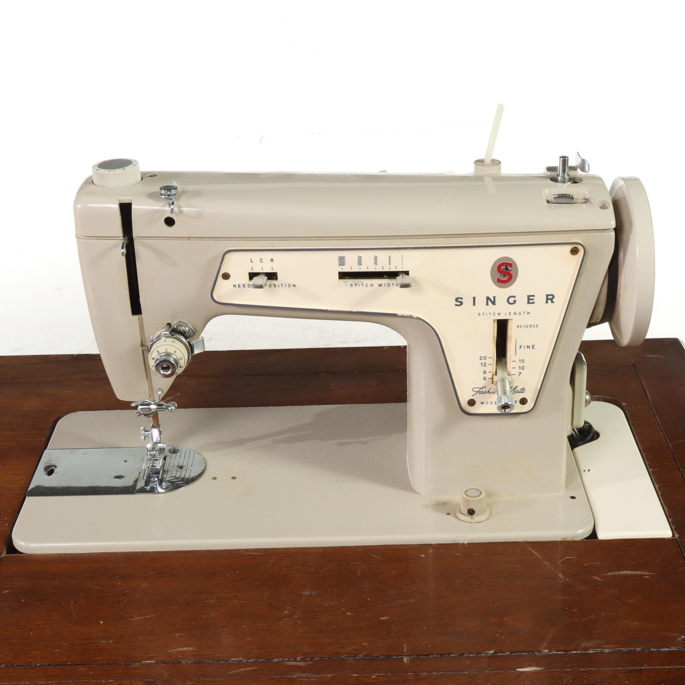 Singer Model 237 Sewing Machine and Table