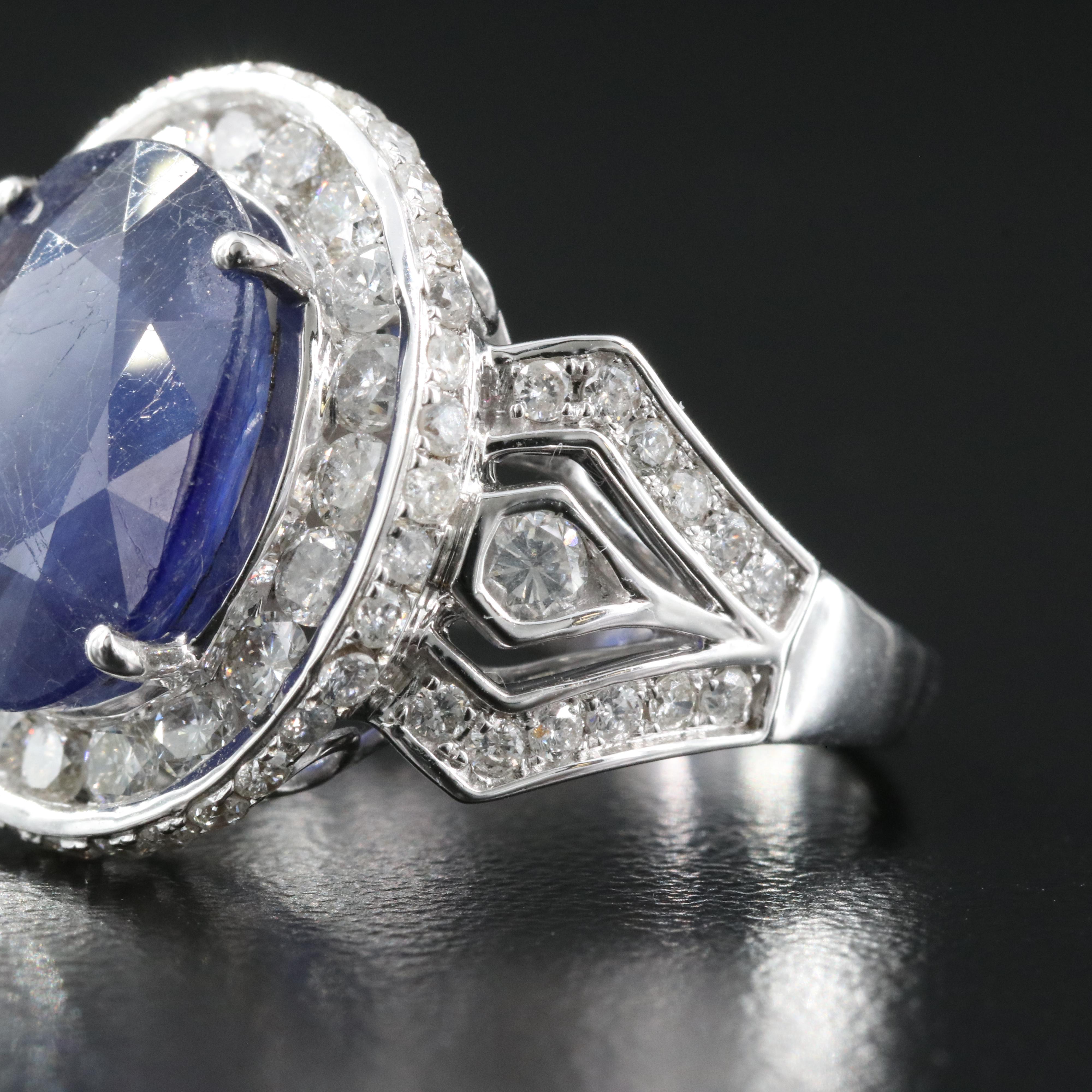 14K Corundum and 2.06 CTW Diamond Ring