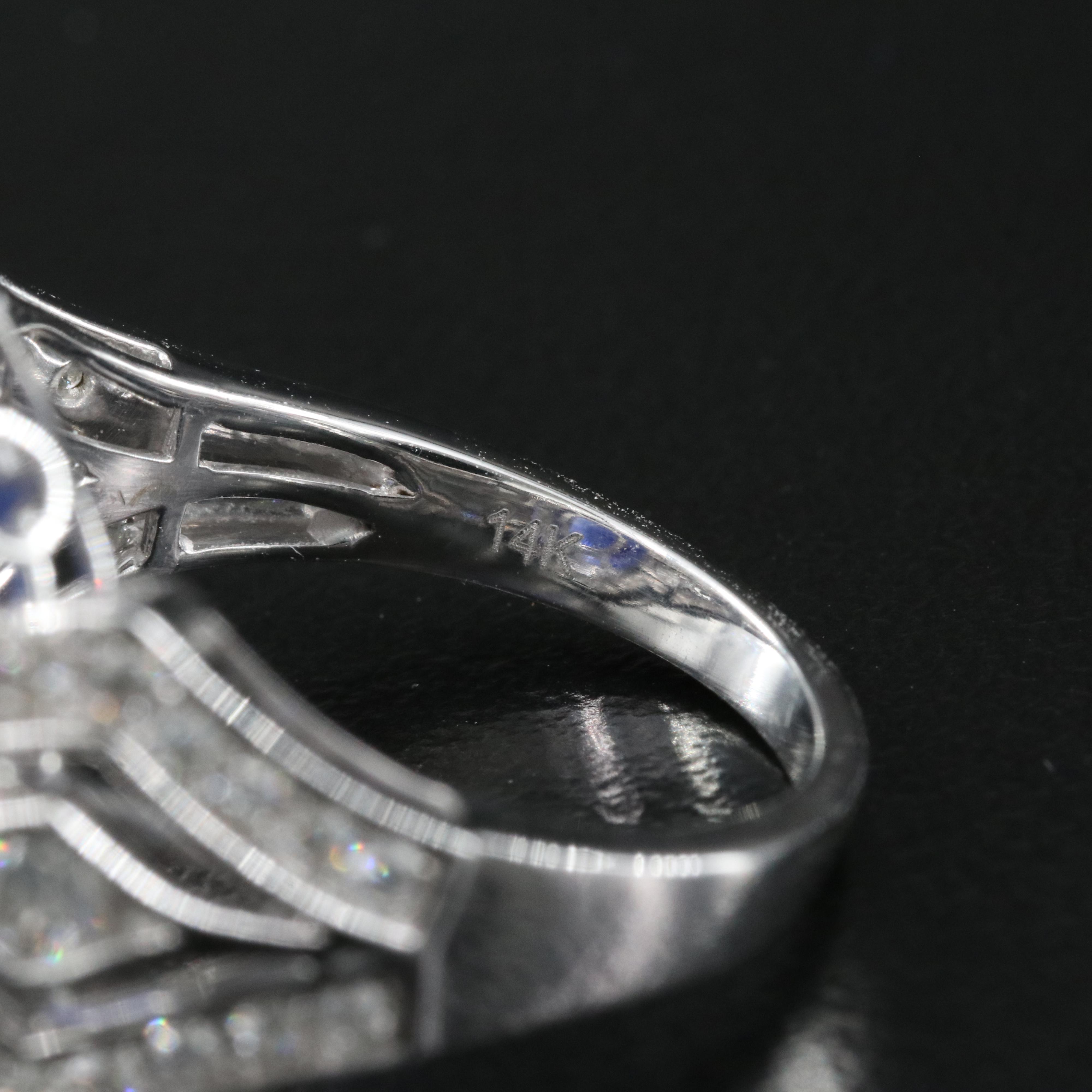 14K Corundum and 2.06 CTW Diamond Ring