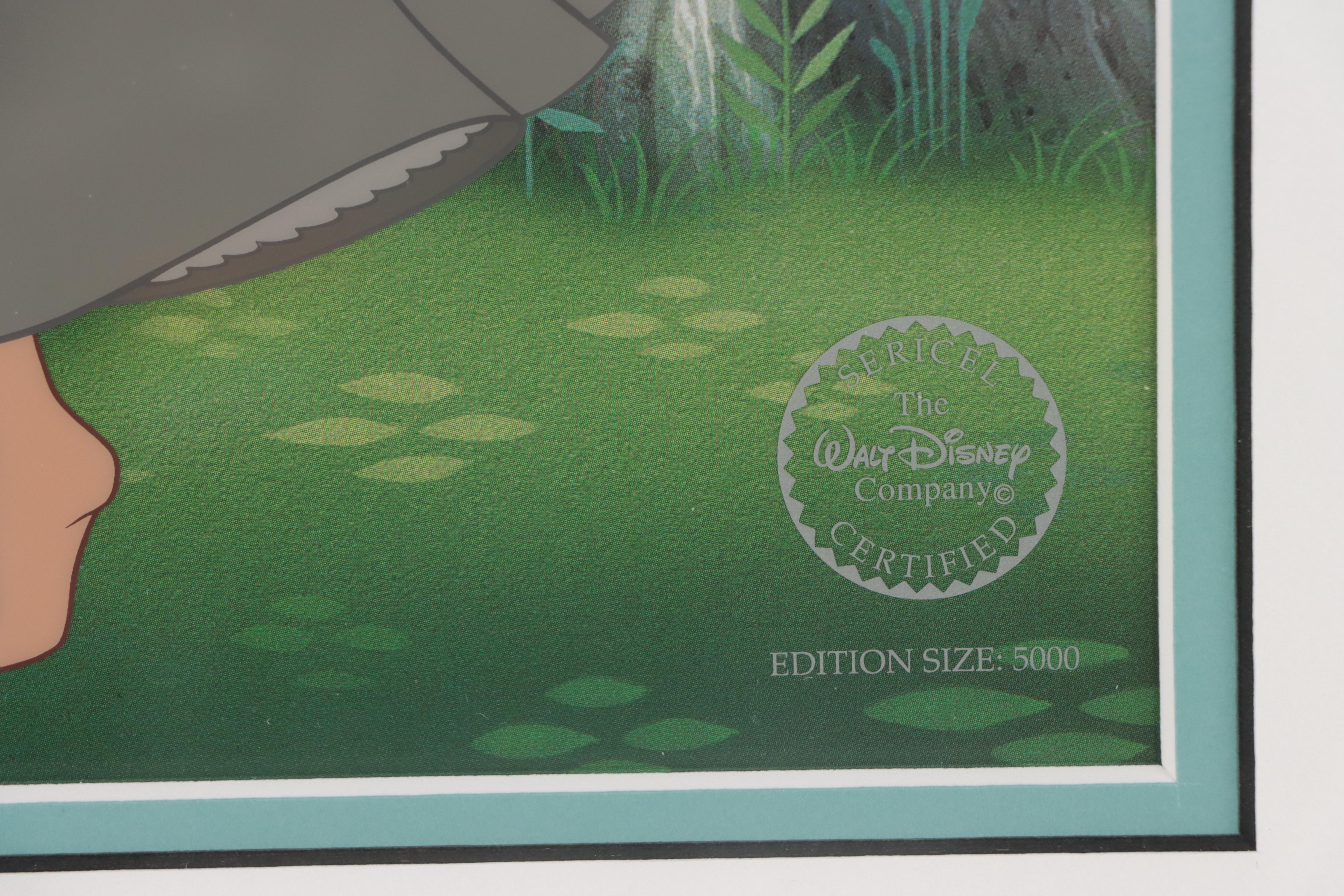 Disney Sericel Signed by Character Voice Artist  "Dream Duet," 1998