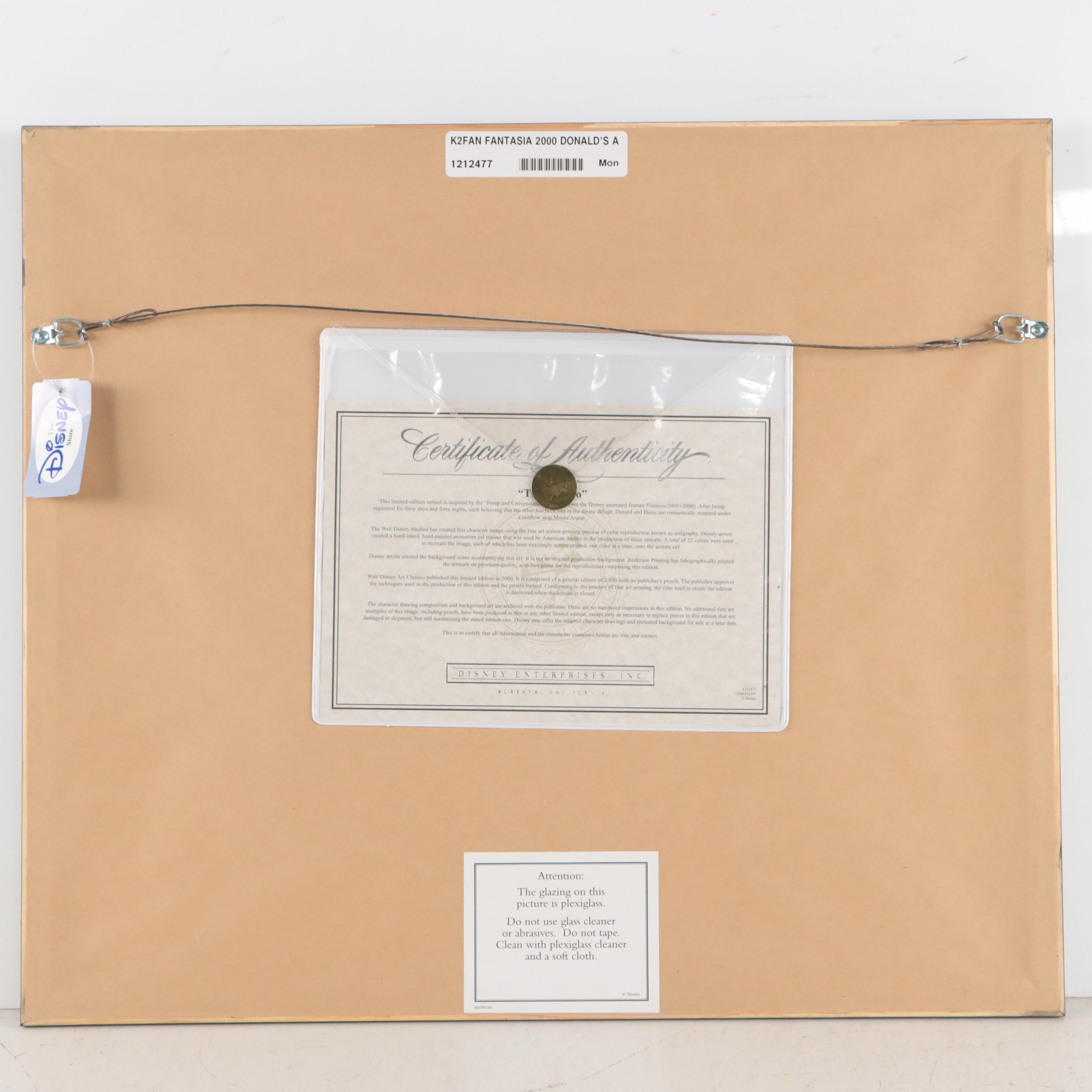 Disney Donald Duck Sericel "Two by Two," 2000