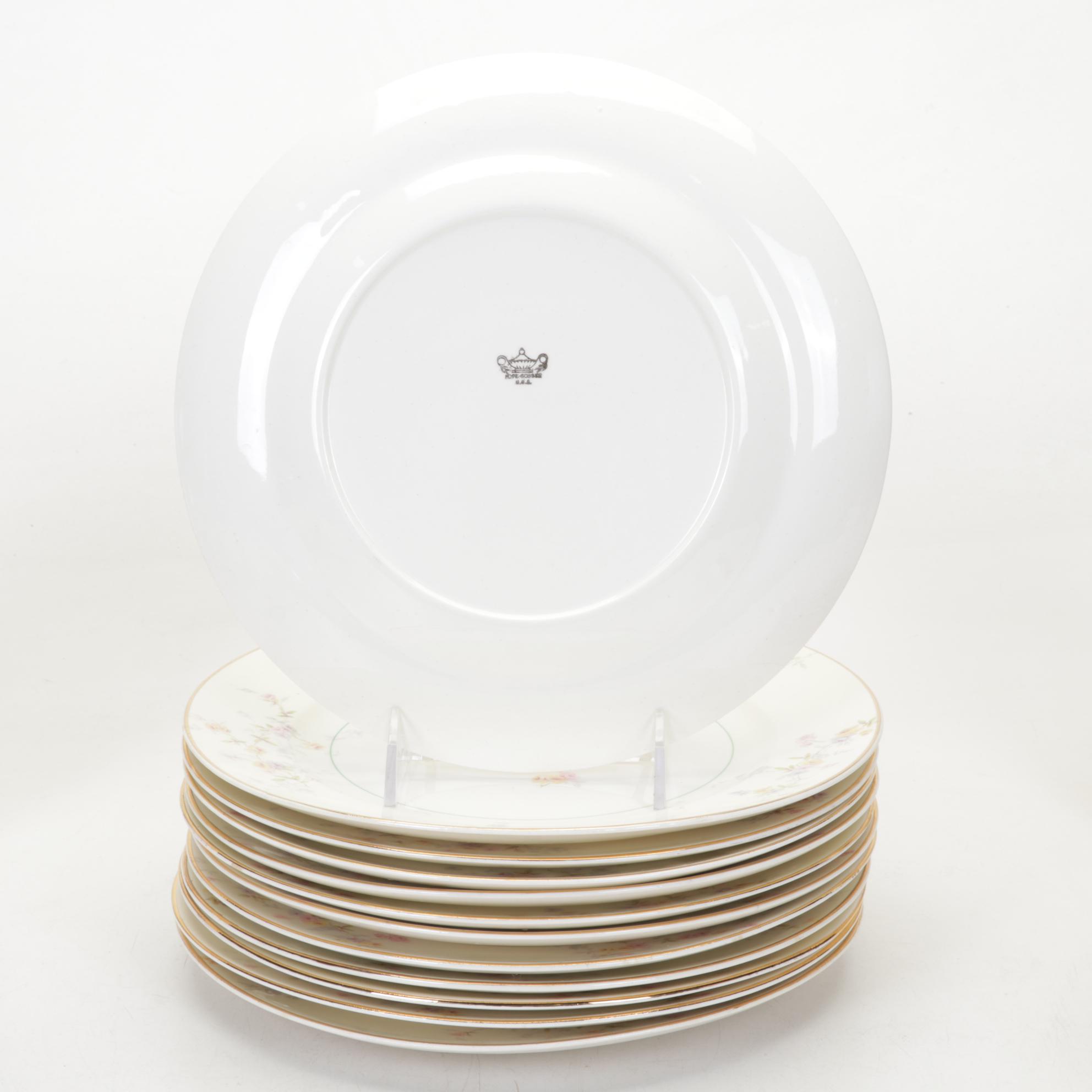 Pope Gosser "Clementine" Ceramic Dinnerware, Mid-20th Century