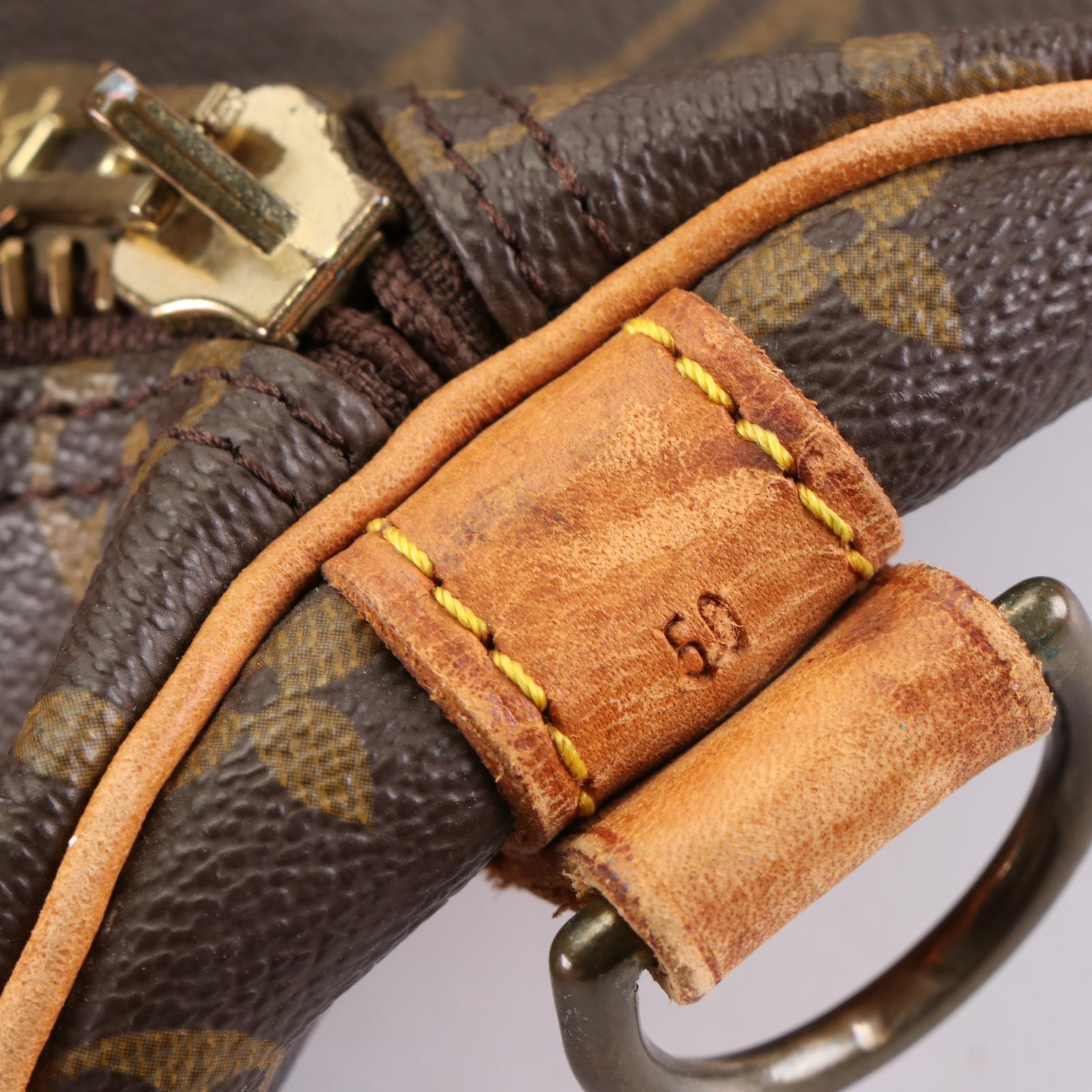 Louis Vuitton Keepall Bandoulière 50 Duffle Bag in Monogram Canvas and Leather