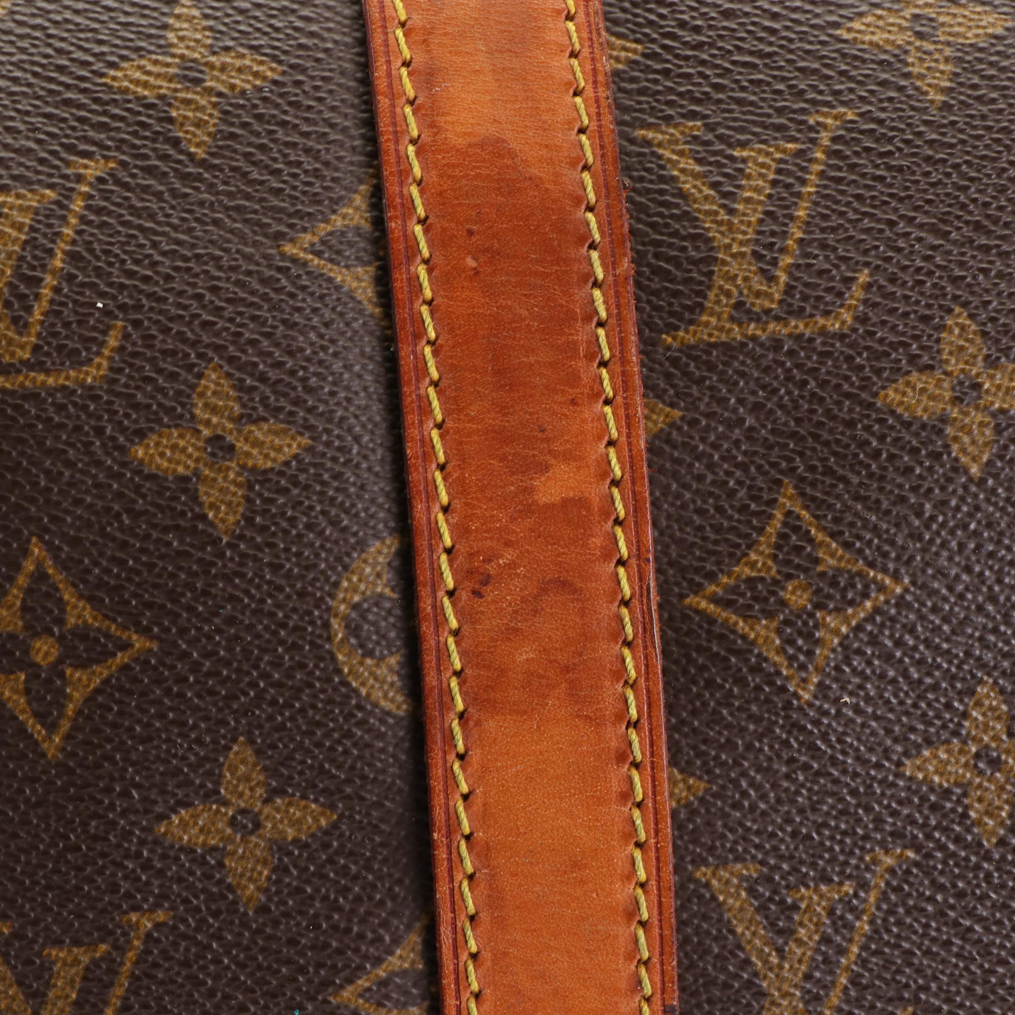 Louis Vuitton Keepall Bandoulière 50 Duffle Bag in Monogram Canvas and Leather
