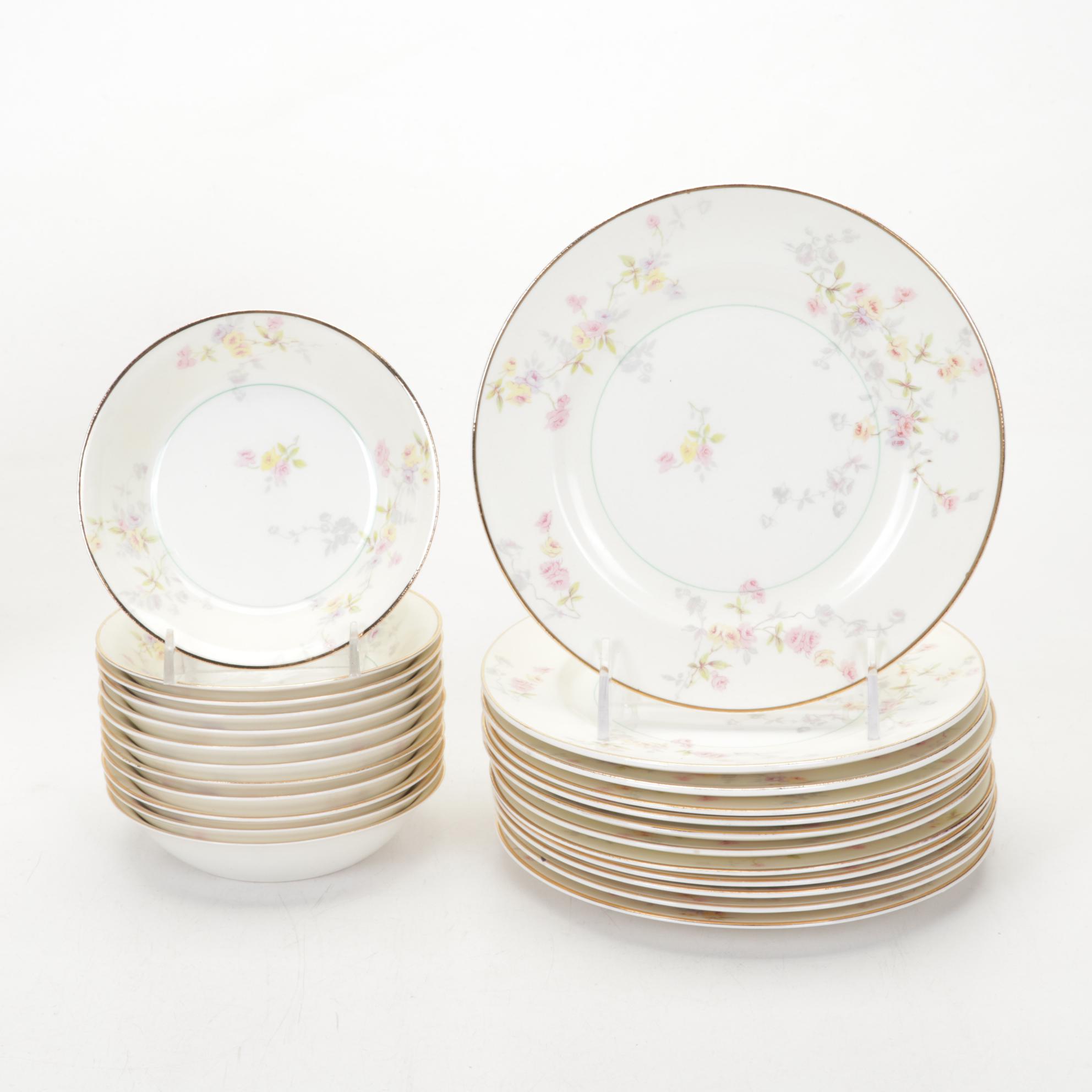 Pope Gosser "Clementine" Ceramic Dinnerware, Mid-20th Century