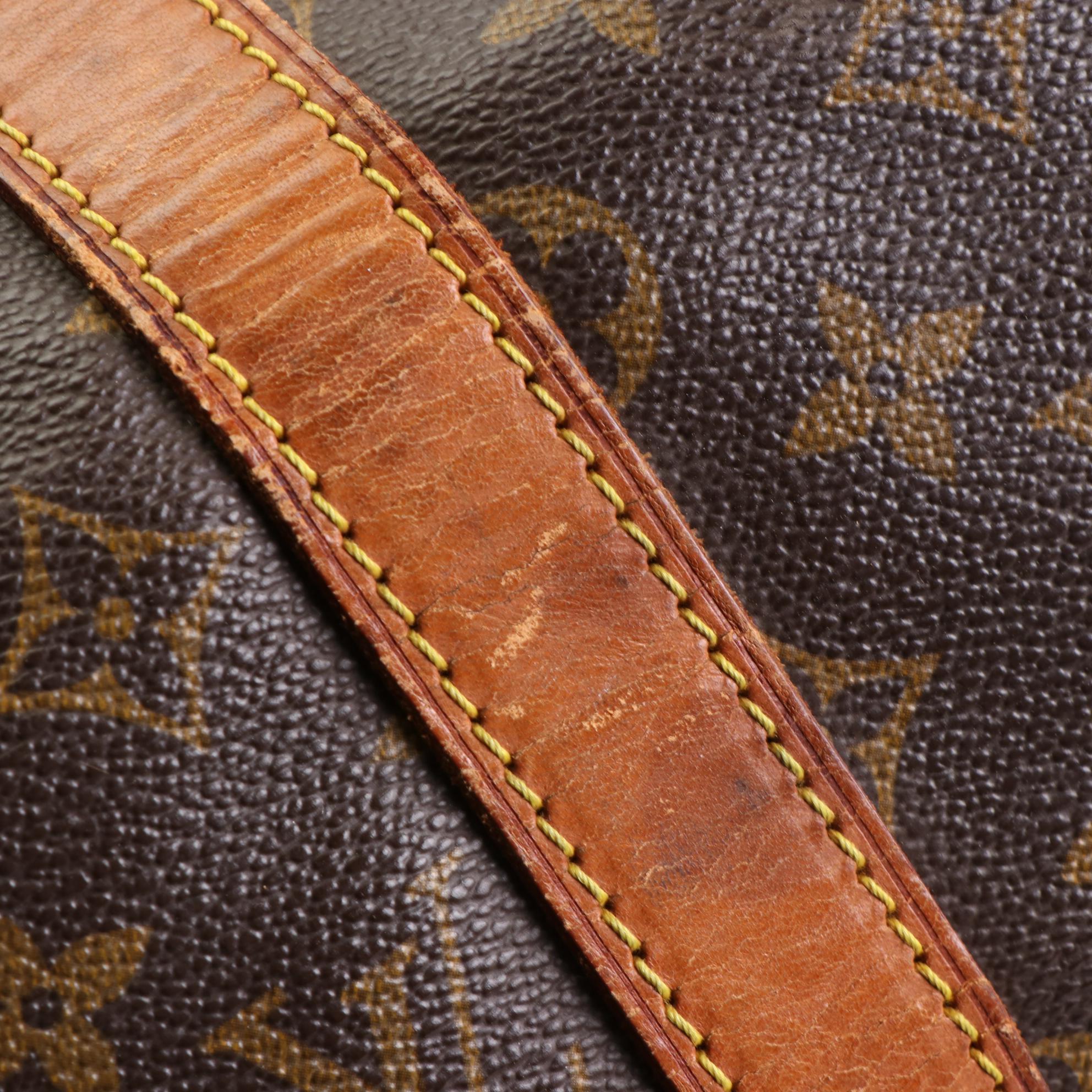 Louis Vuitton Keepall Bandoulière 50 Duffle Bag in Monogram Canvas and Leather