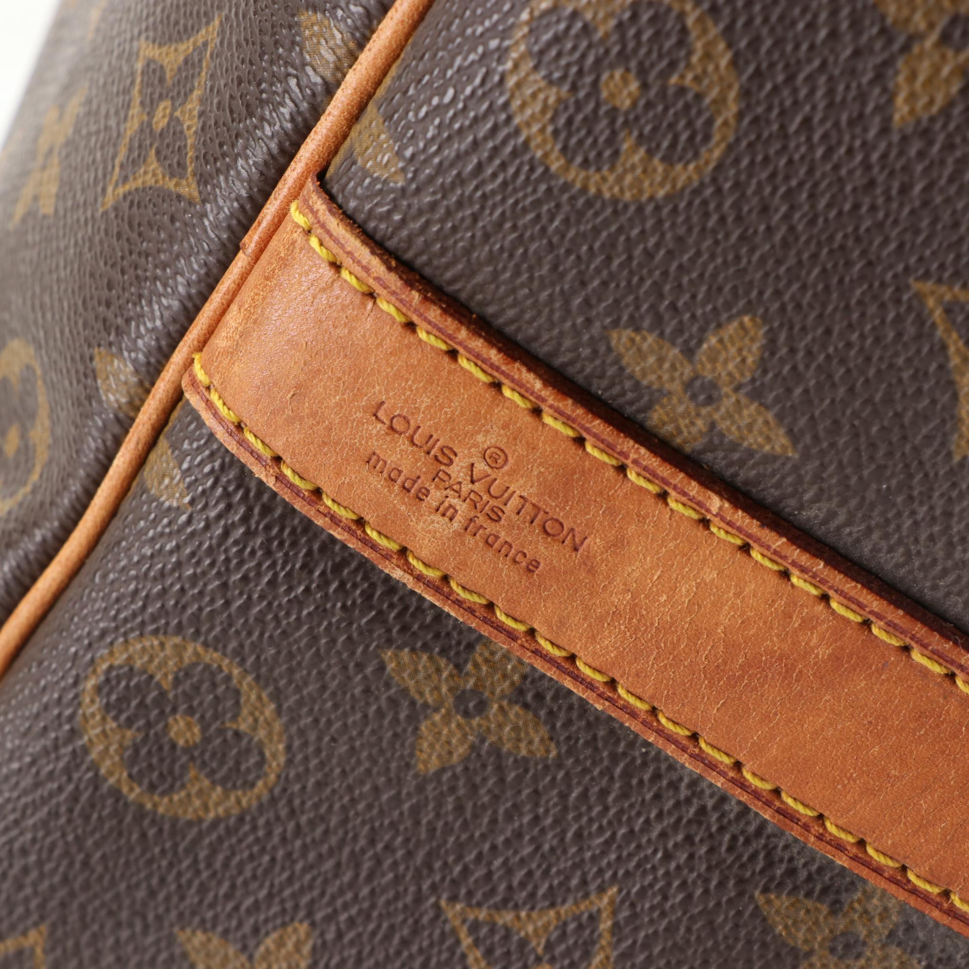Louis Vuitton Keepall Bandoulière 50 Duffle Bag in Monogram Canvas and Leather