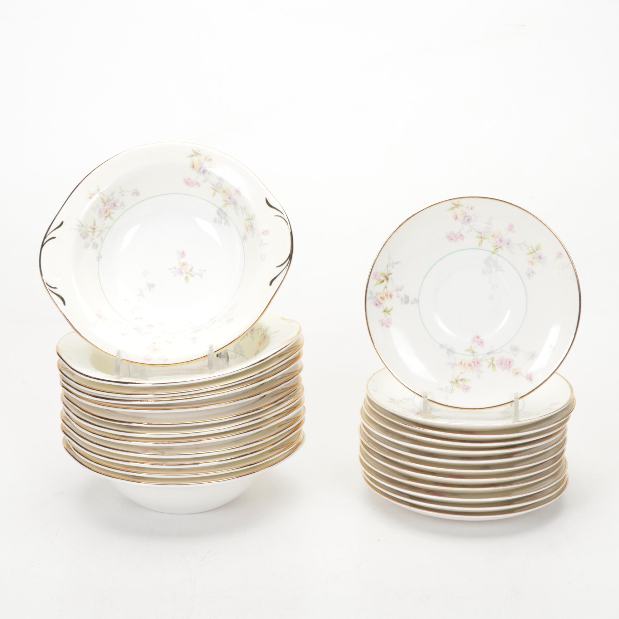 Pope Gosser "Clementine" Ceramic Dinnerware, Mid-20th Century