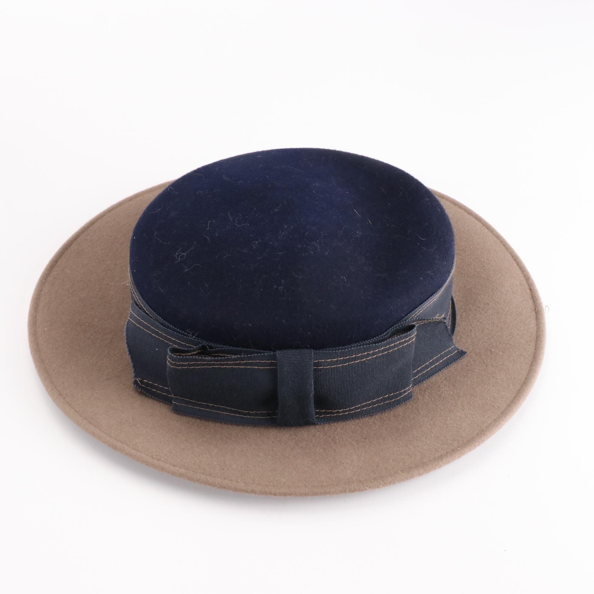 Oppenheim Collins, Chapeaux and Other Lace Trim, Embroidered and Felt Hats