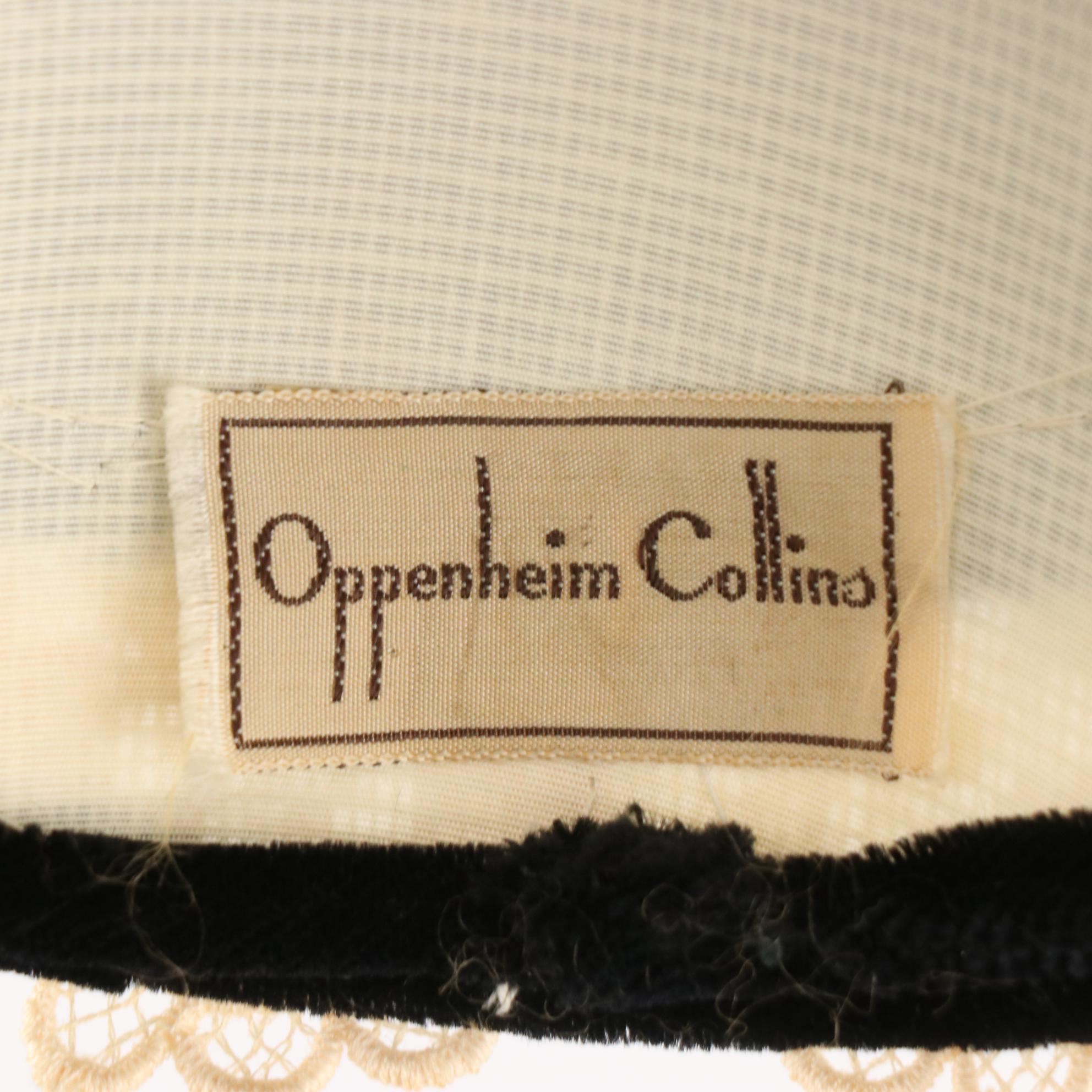 Oppenheim Collins, Chapeaux and Other Lace Trim, Embroidered and Felt Hats