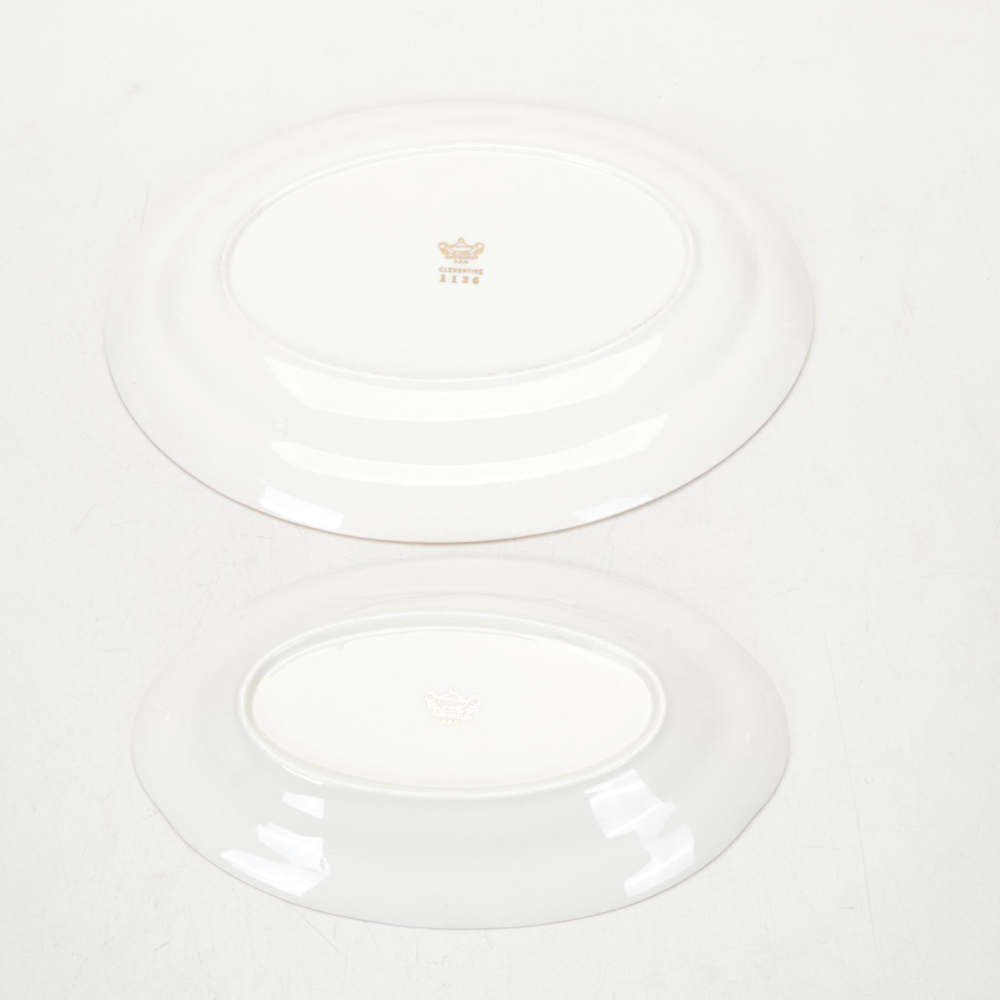 Pope Gosser "Clementine" Ceramic Dinnerware, Mid-20th Century