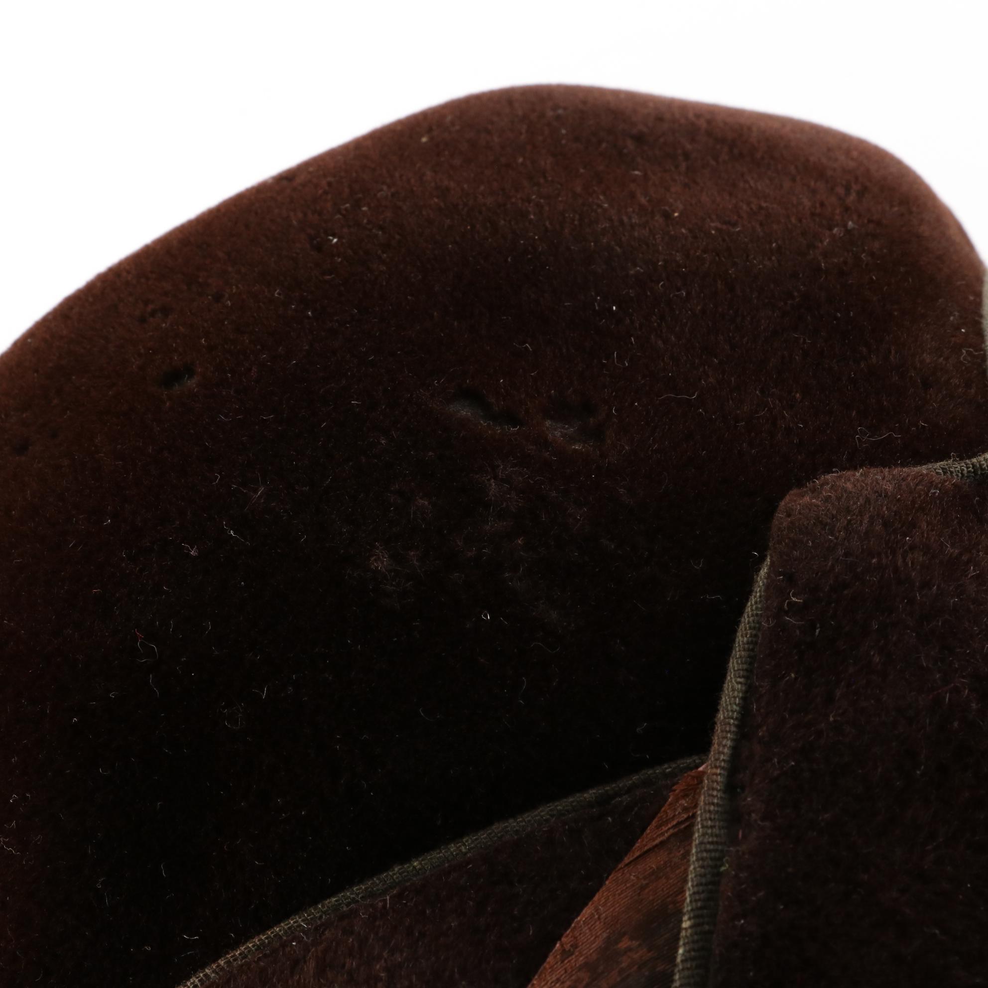 Feathered Fur Felt Calot with Felt Cloche with Fur Felt and Velvet Cocktail Hats