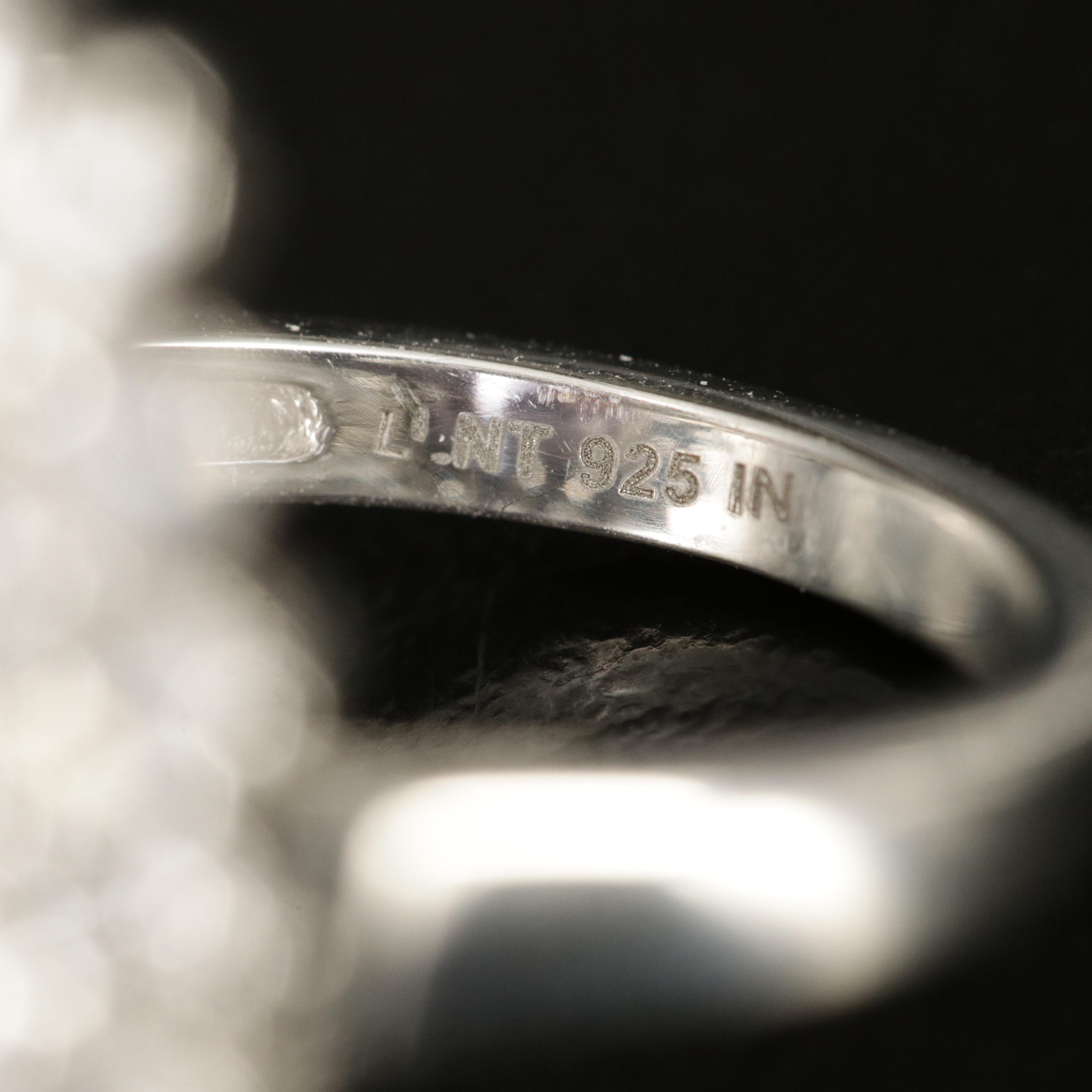 Sterling Amethyst and Topaz Ring