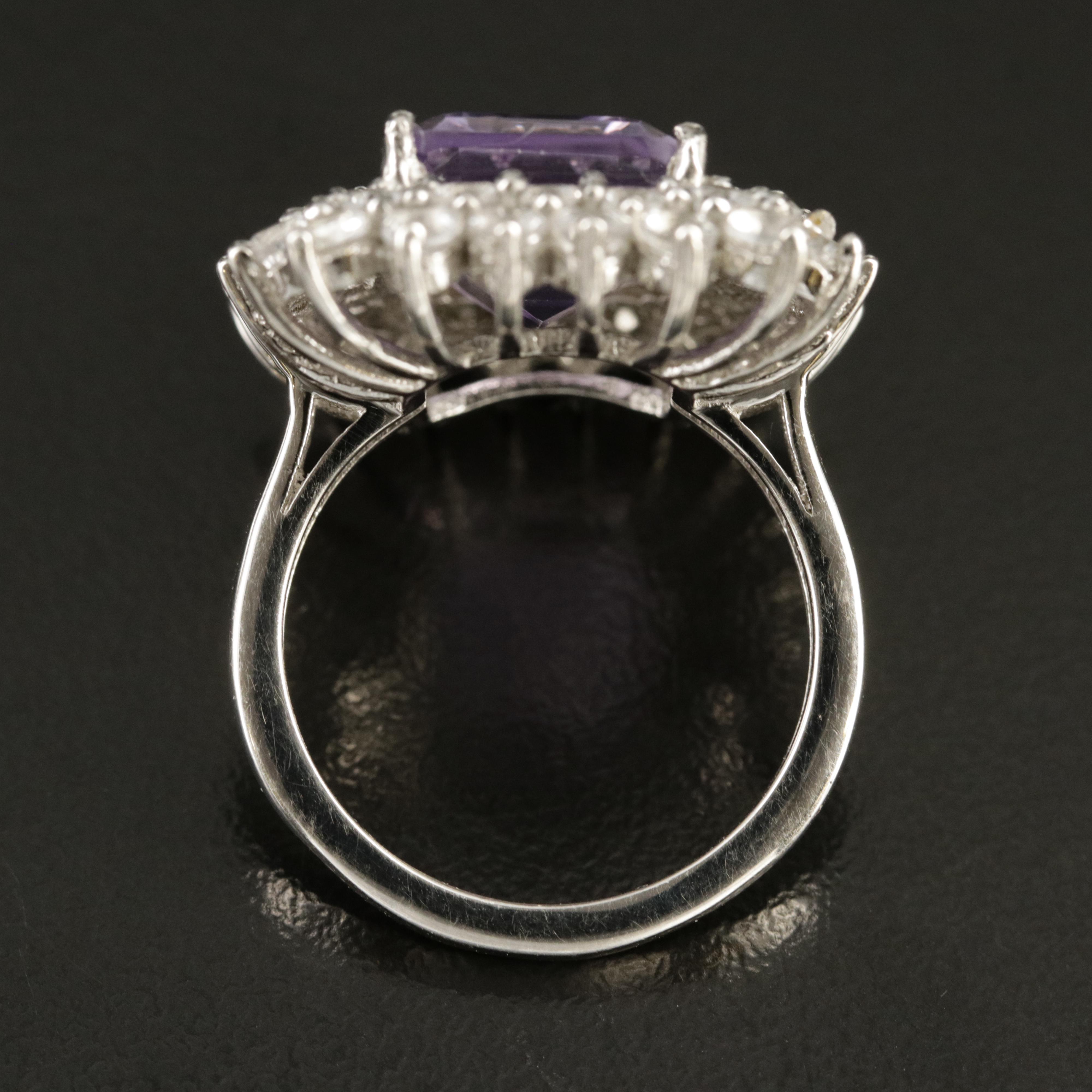 Sterling Amethyst and Topaz Ring
