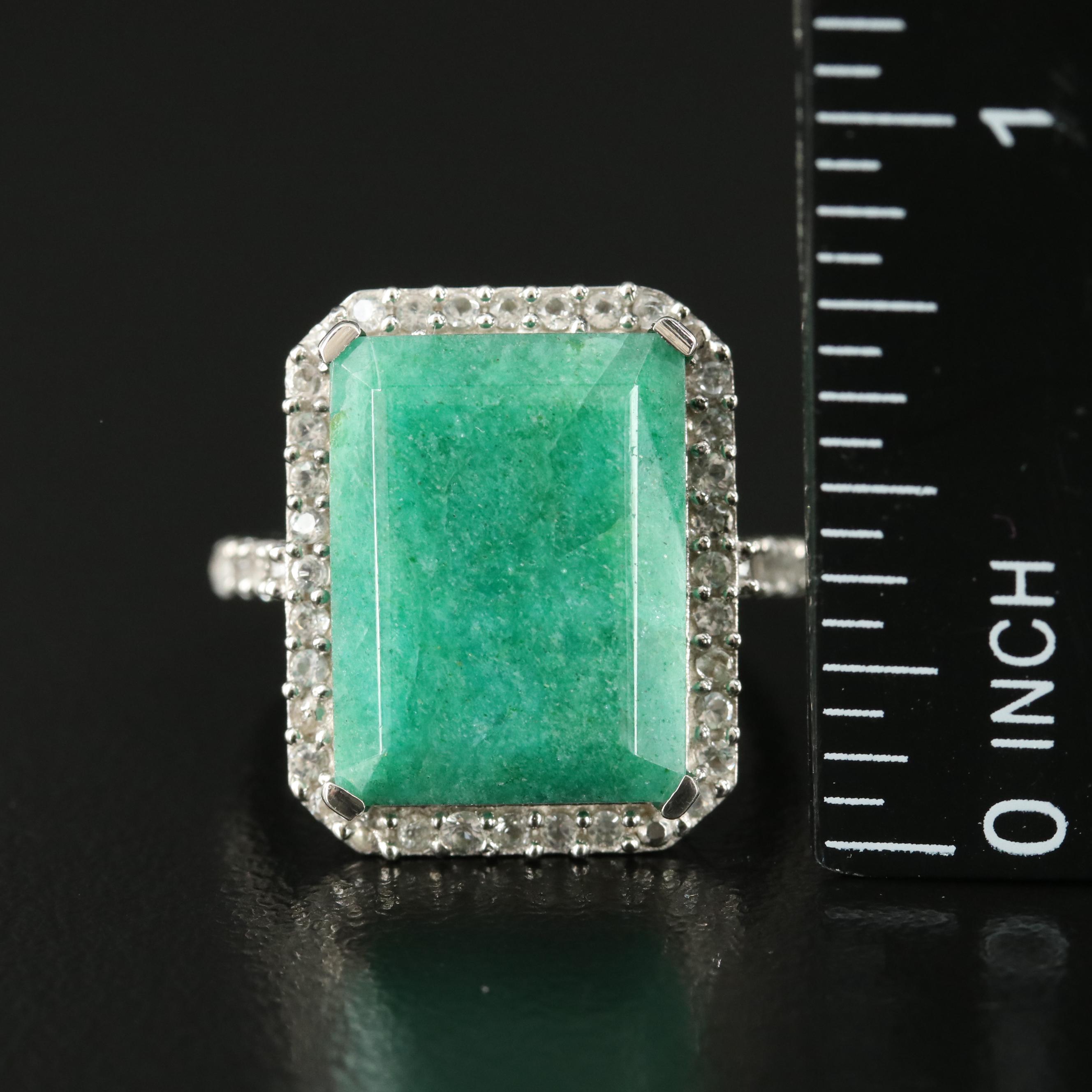 Sterling Beryl and Topaz Rings