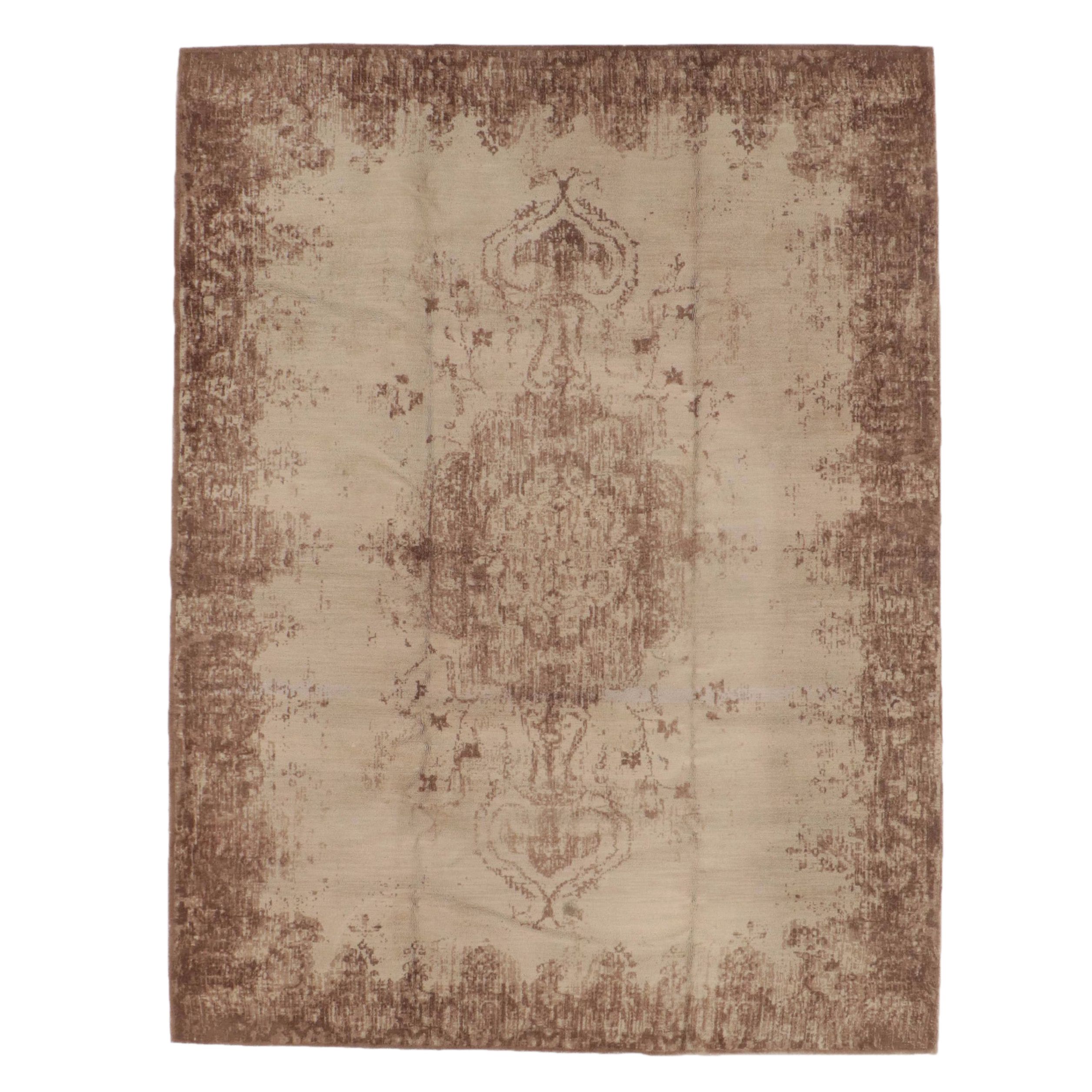 9' x 12' Machine-Made Pottery Barn Overdyed Indian Area Rug