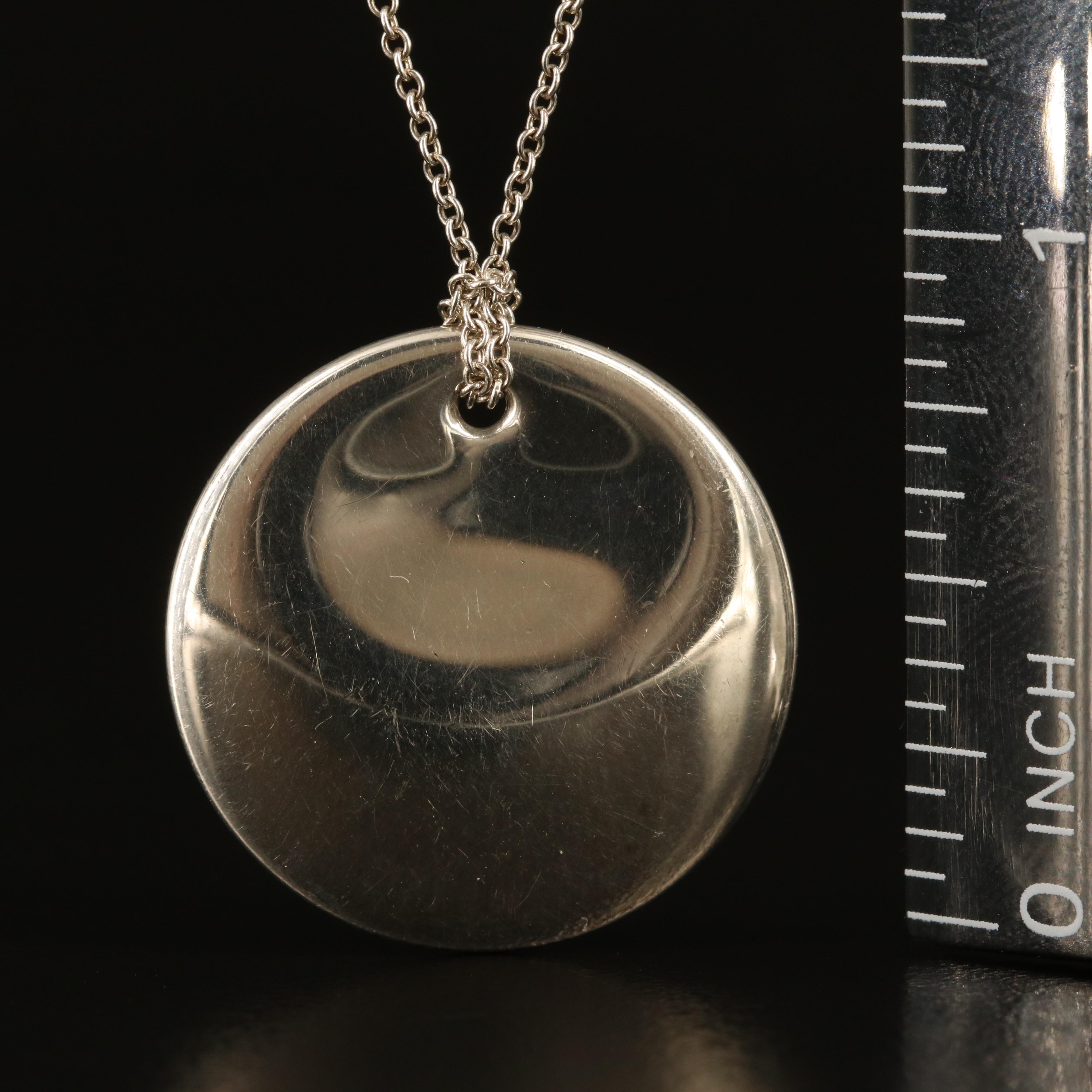 Elsa Peretti for Tiffany & Co. Pendant on Tiffany & Co. Chain in Sterling