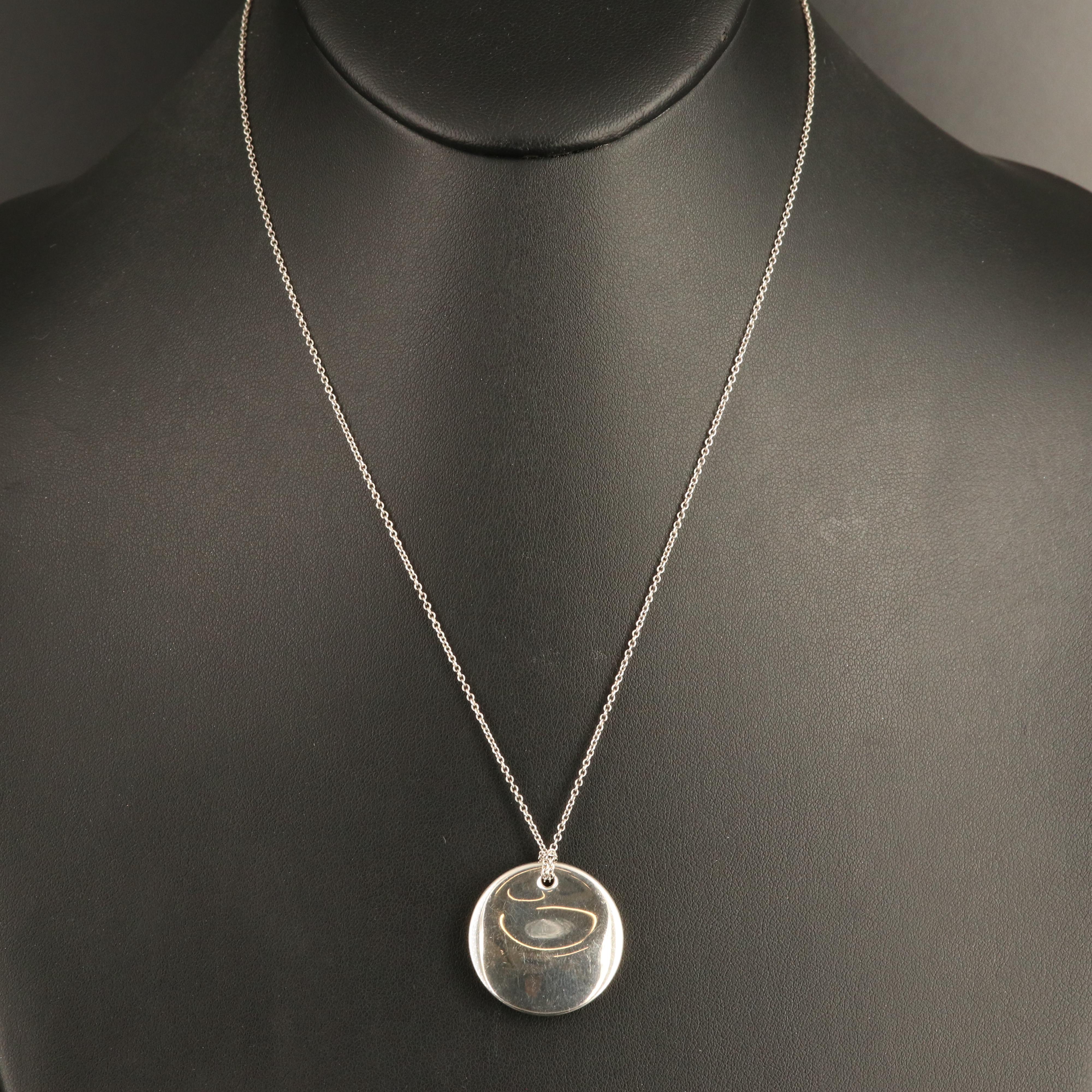 Elsa Peretti for Tiffany & Co. Pendant on Tiffany & Co. Chain in Sterling