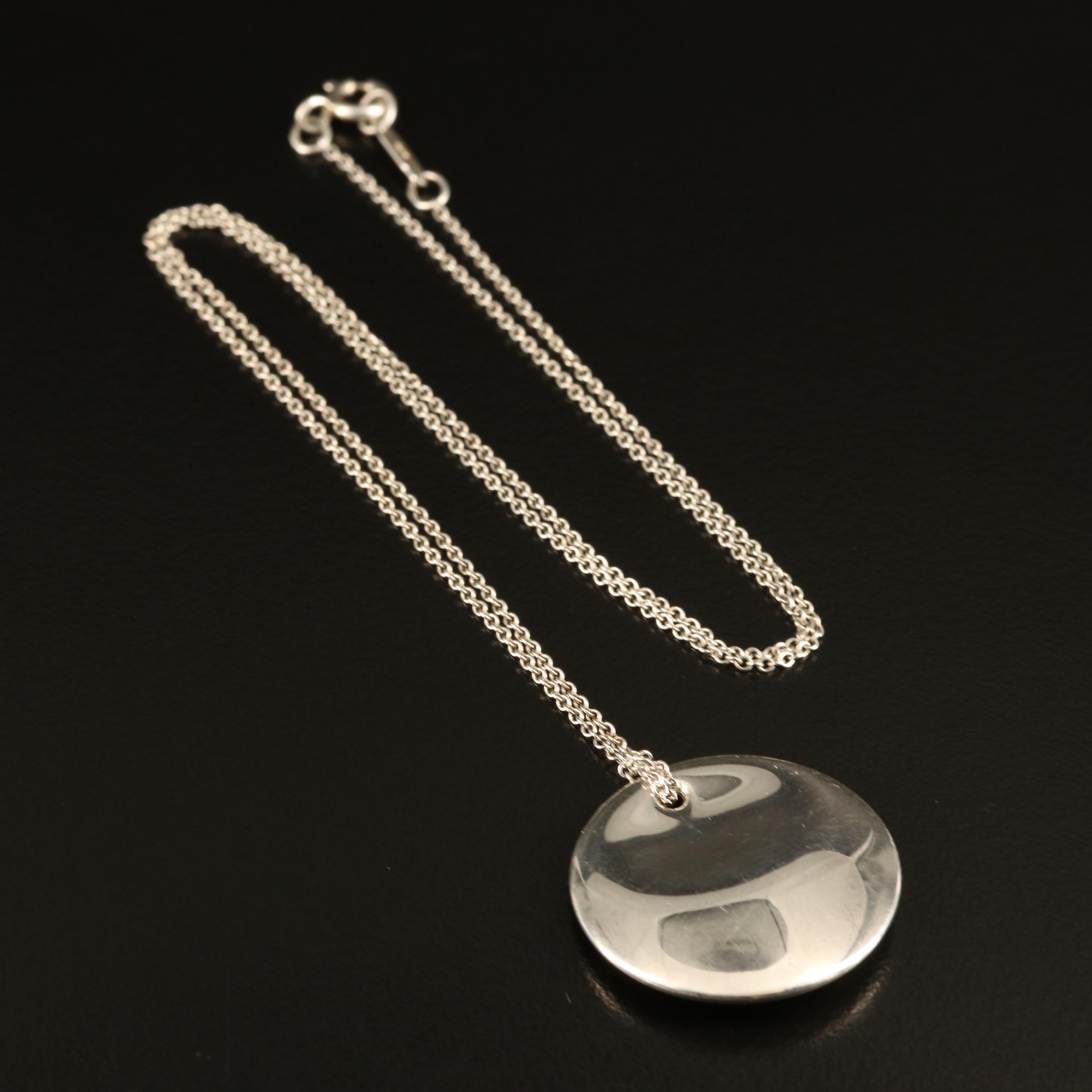 Elsa Peretti for Tiffany & Co. Pendant on Tiffany & Co. Chain in Sterling