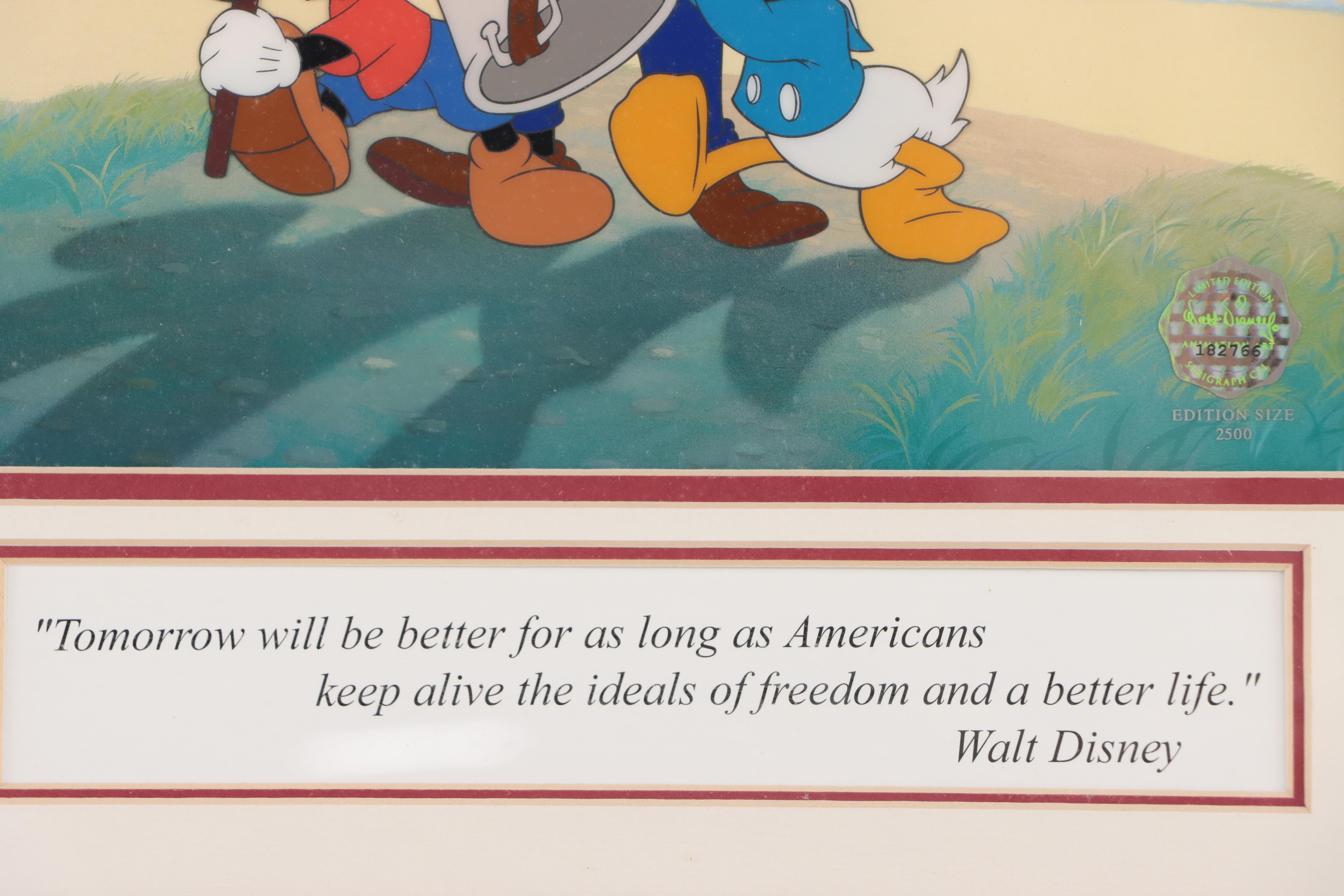 Disney Sericel "Spirit of America," 2002