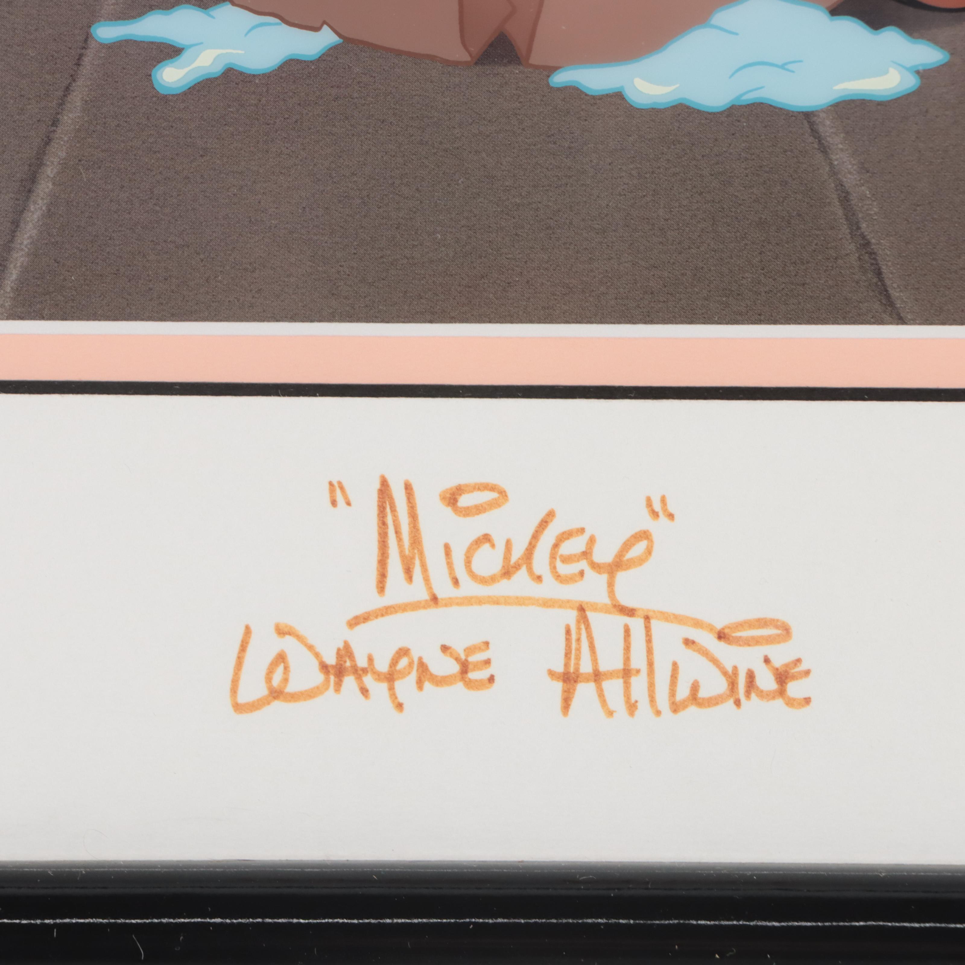 Disney Sericel Signed by Character Voice Artist "Happy Birthday!," 1998