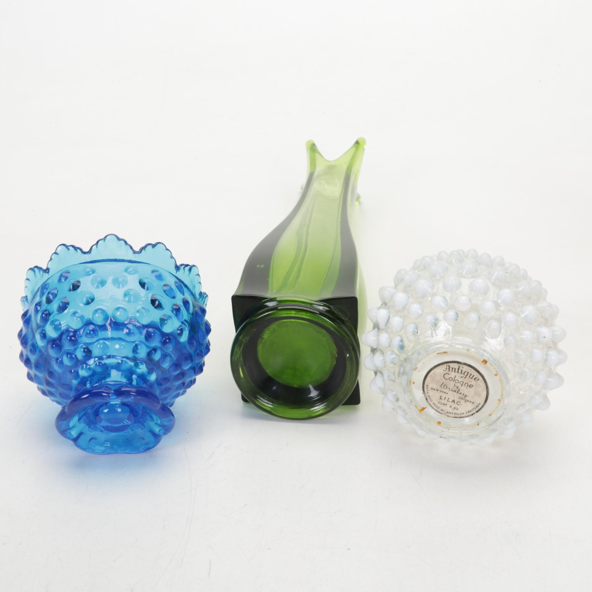 Fenton, Fostoria, Other Hobnail, Carnival, Opalescent, Amberina and Milk Glass