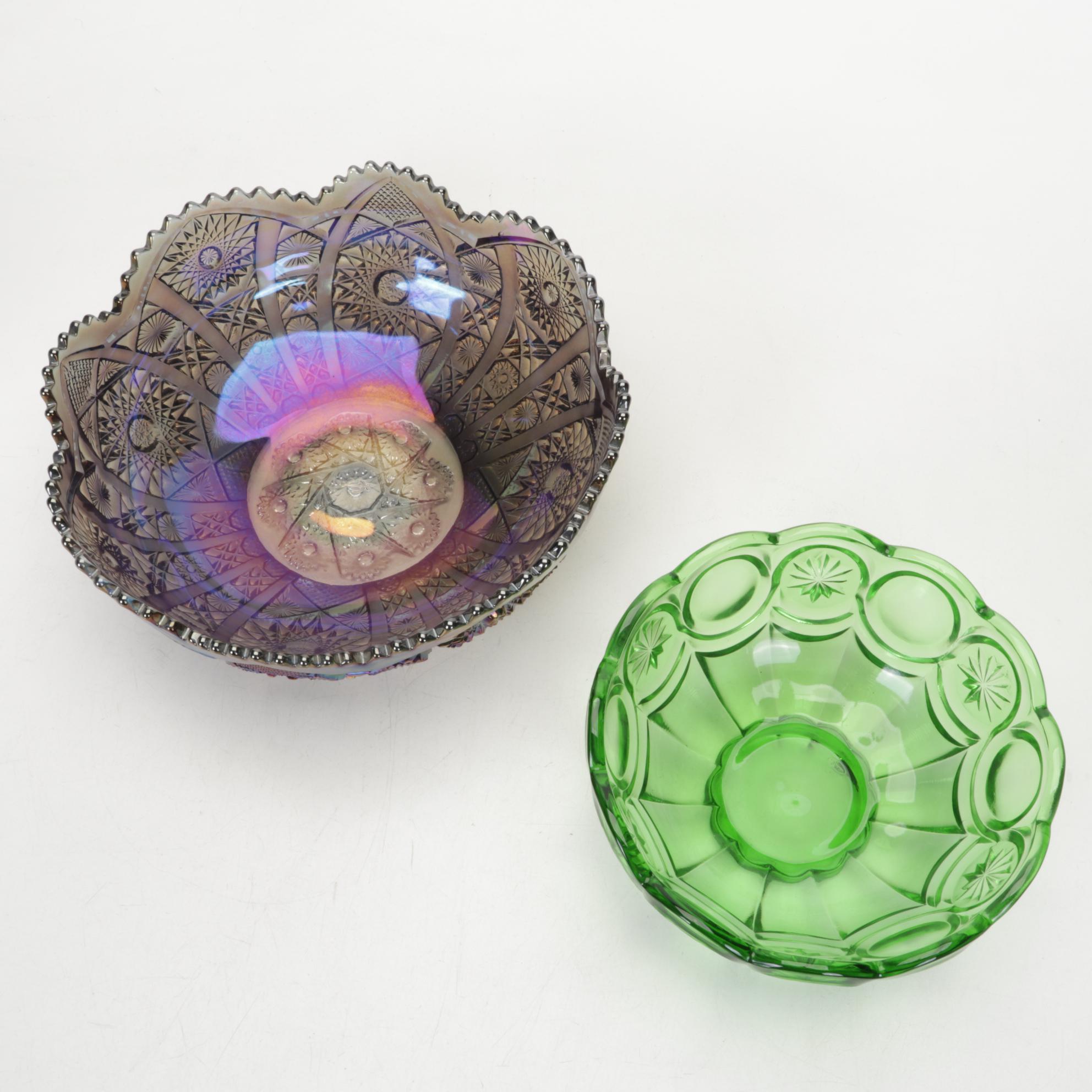 Fenton, Fostoria, Other Hobnail, Carnival, Opalescent, Amberina and Milk Glass