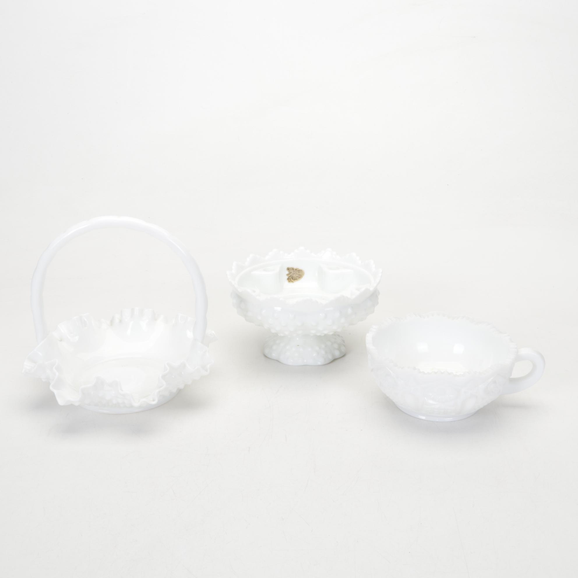 Fenton, Fostoria, Other Hobnail, Carnival, Opalescent, Amberina and Milk Glass