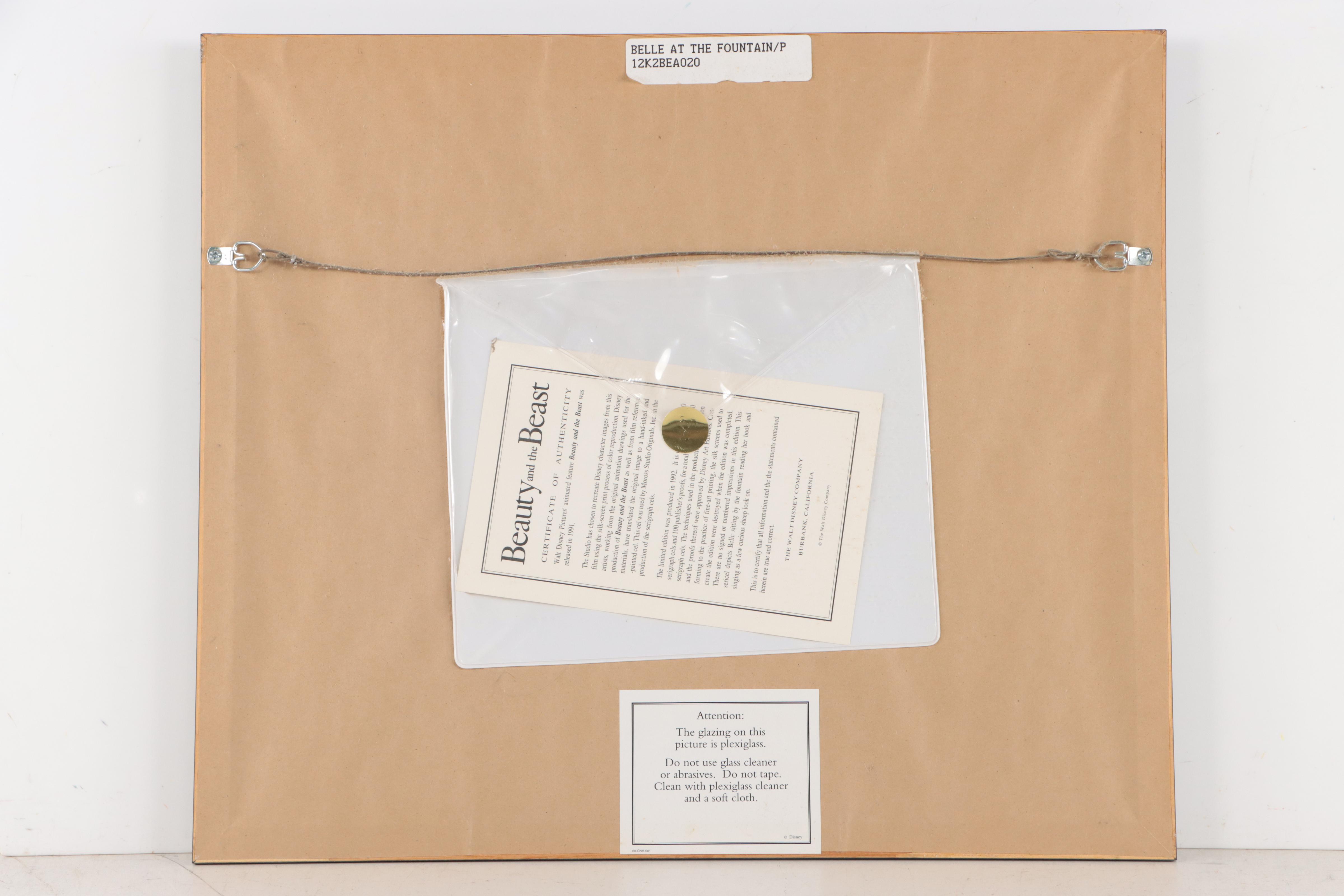 Disney Sericel "Beauty and the Beast," 1992