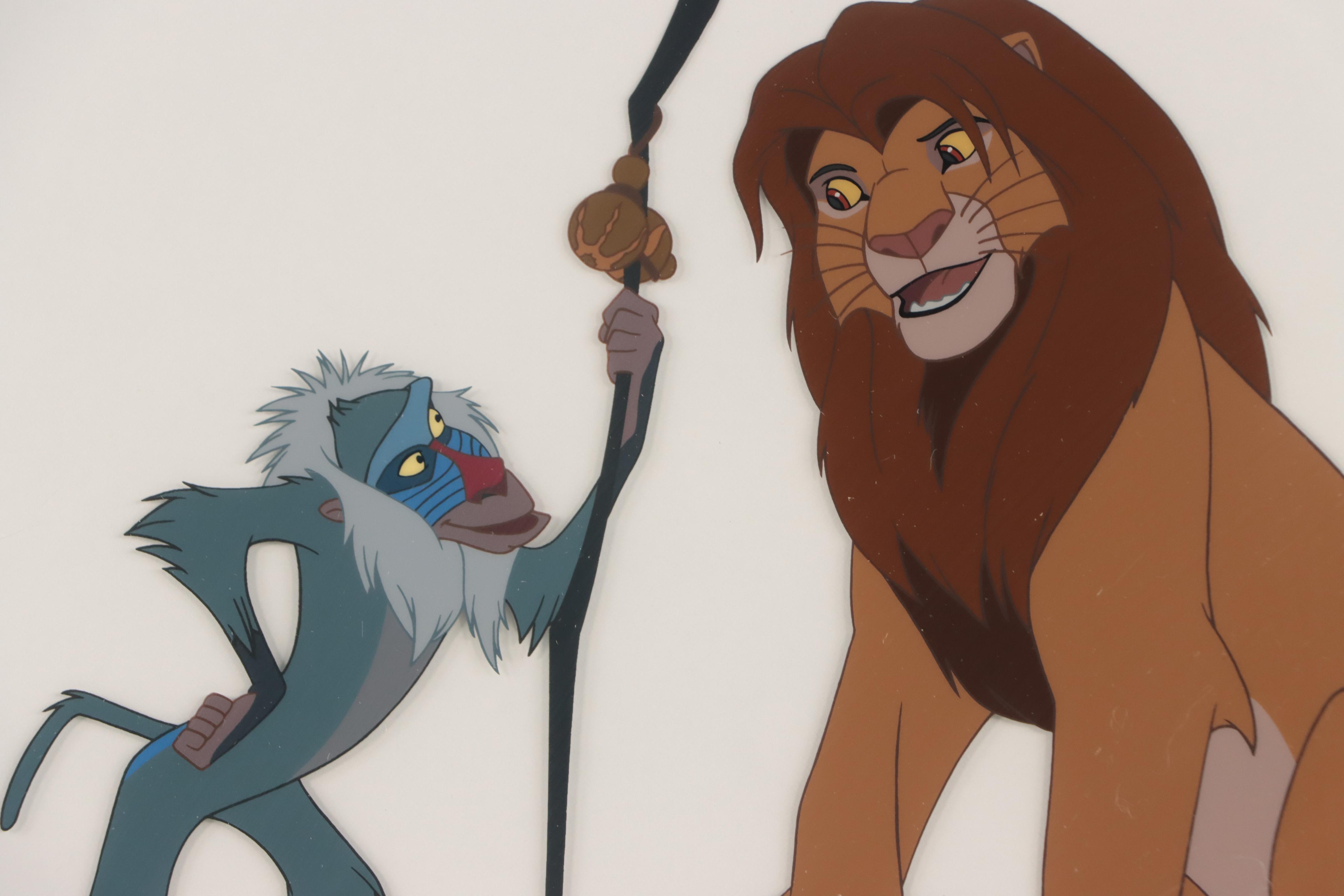 Disney Lion King Sericel "Rafiki and Simba," 1994