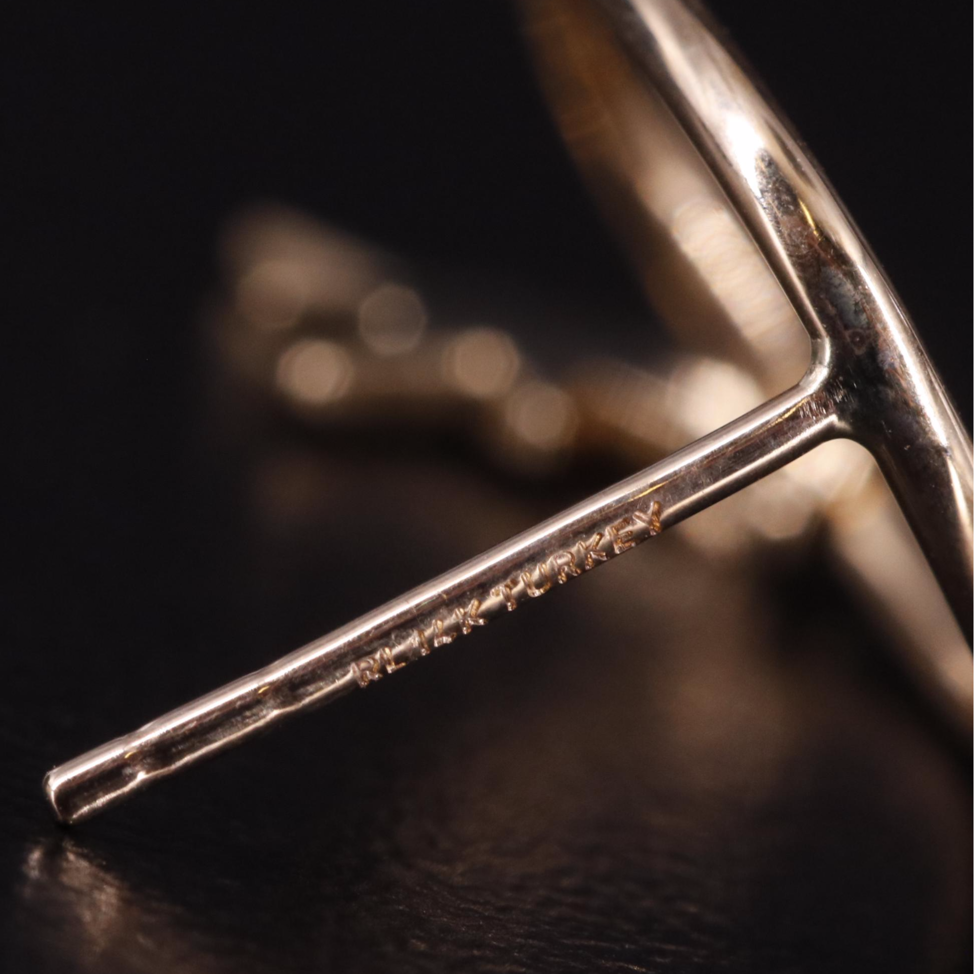 14K Star Drop Earrings