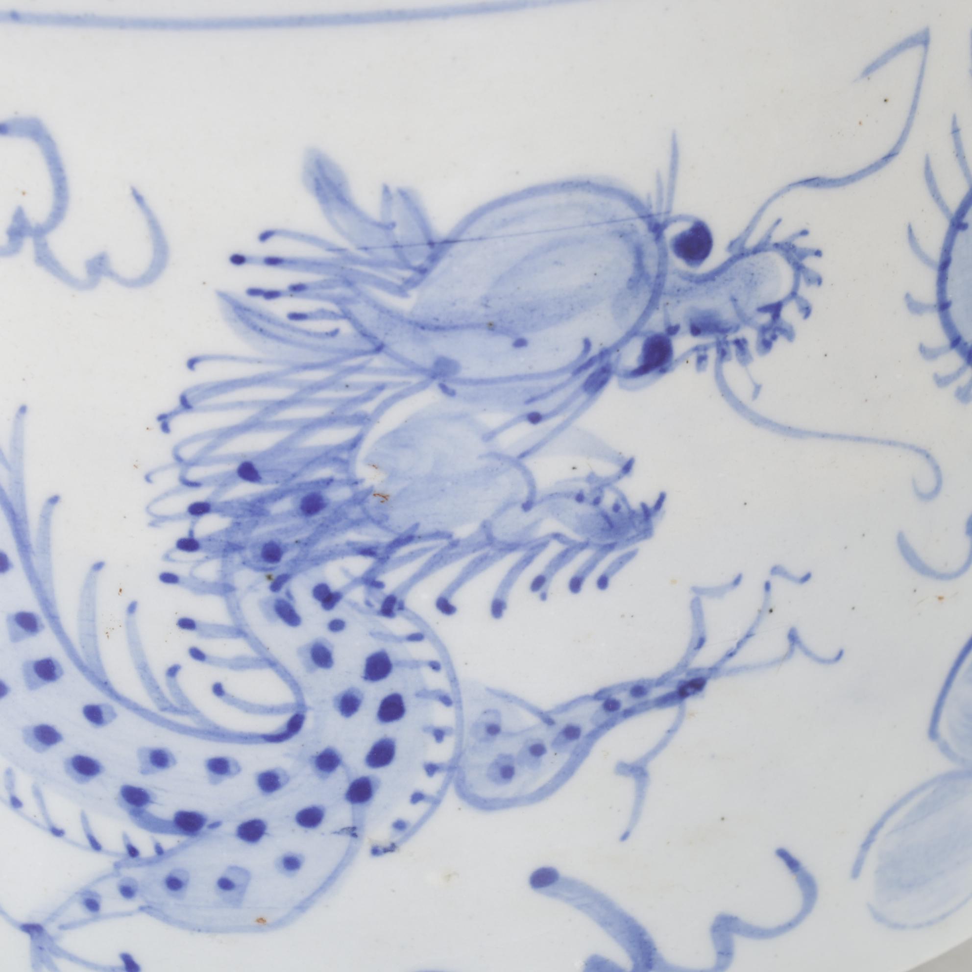 Chinese Dragon Stoneware Planters with Japanese Calligraphy Sake Bottle