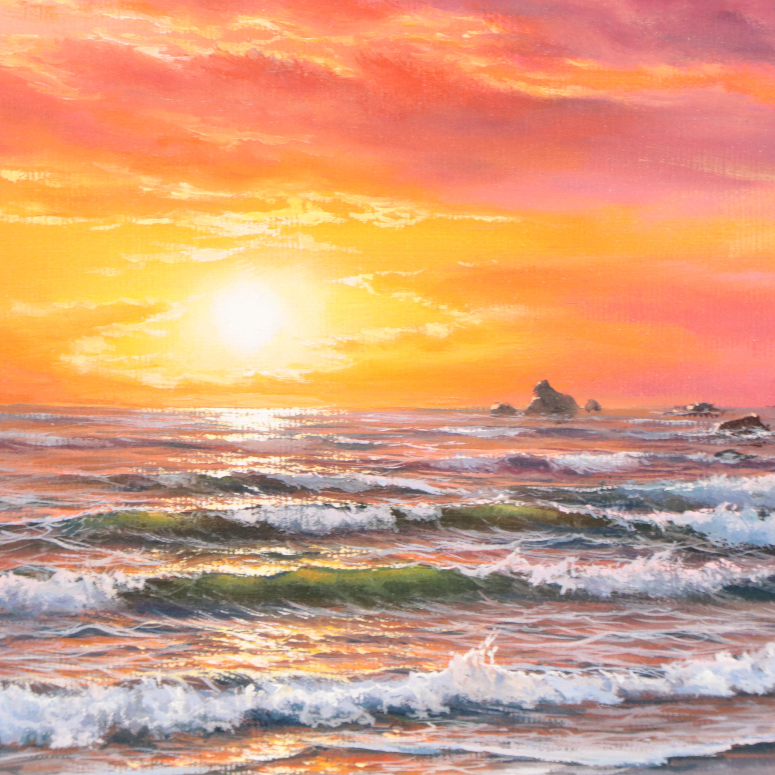 Jevgenijus Litvinas Seascape Oil Painting, 21st Century