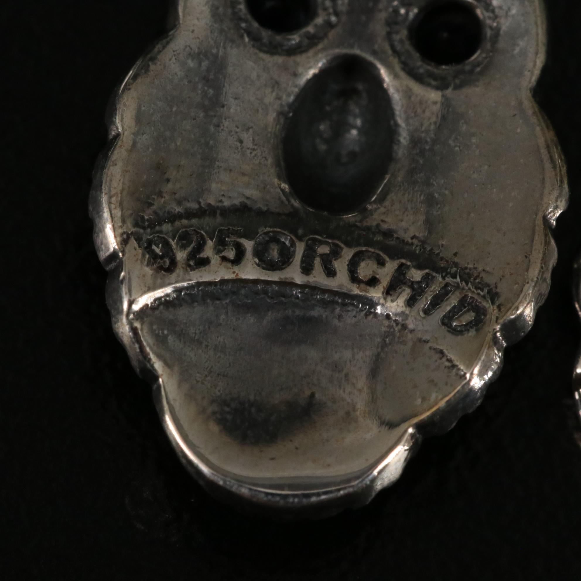 Sterling Iolite Owl Dangle Earrings