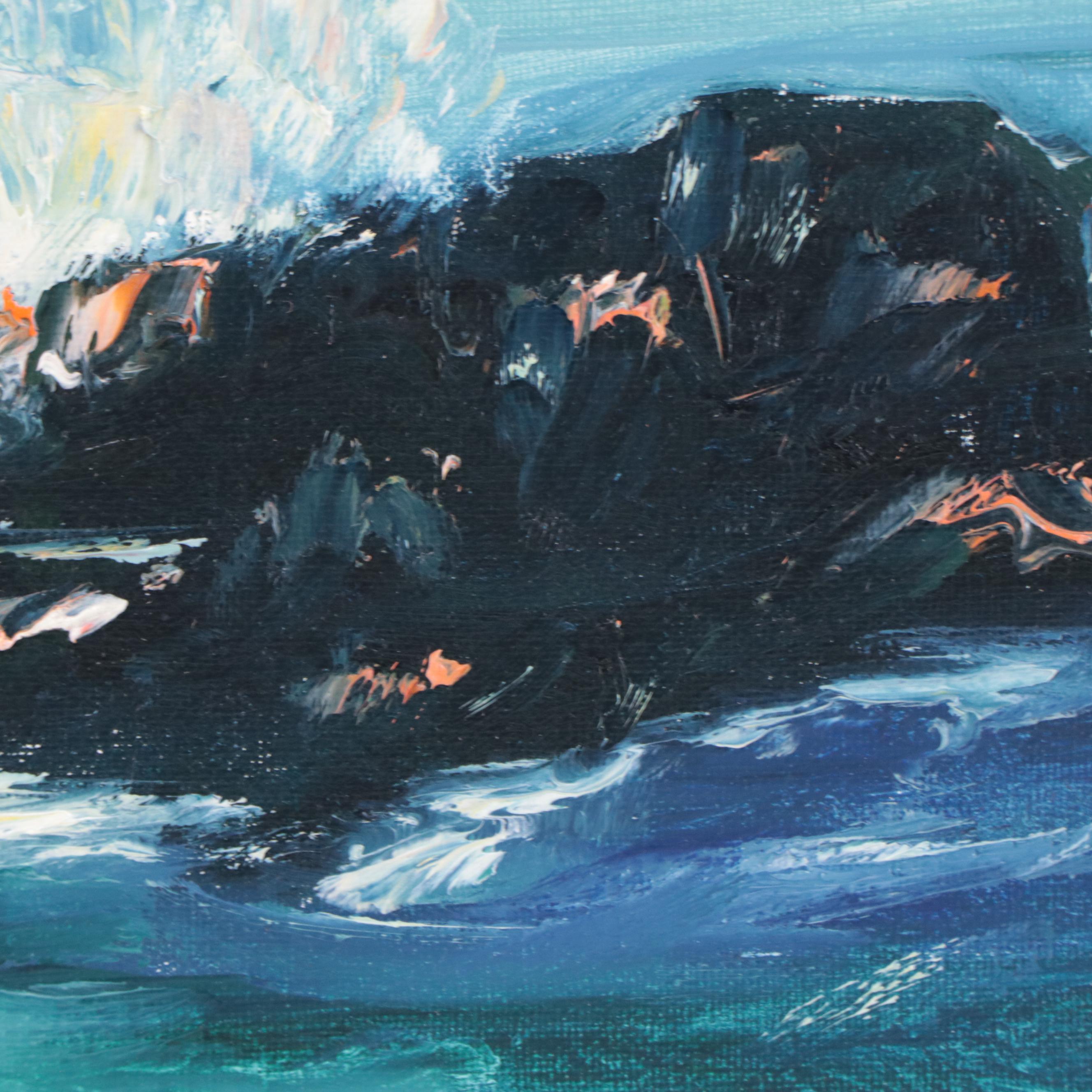 José M. Lima Seascape Oil Painting, 2023