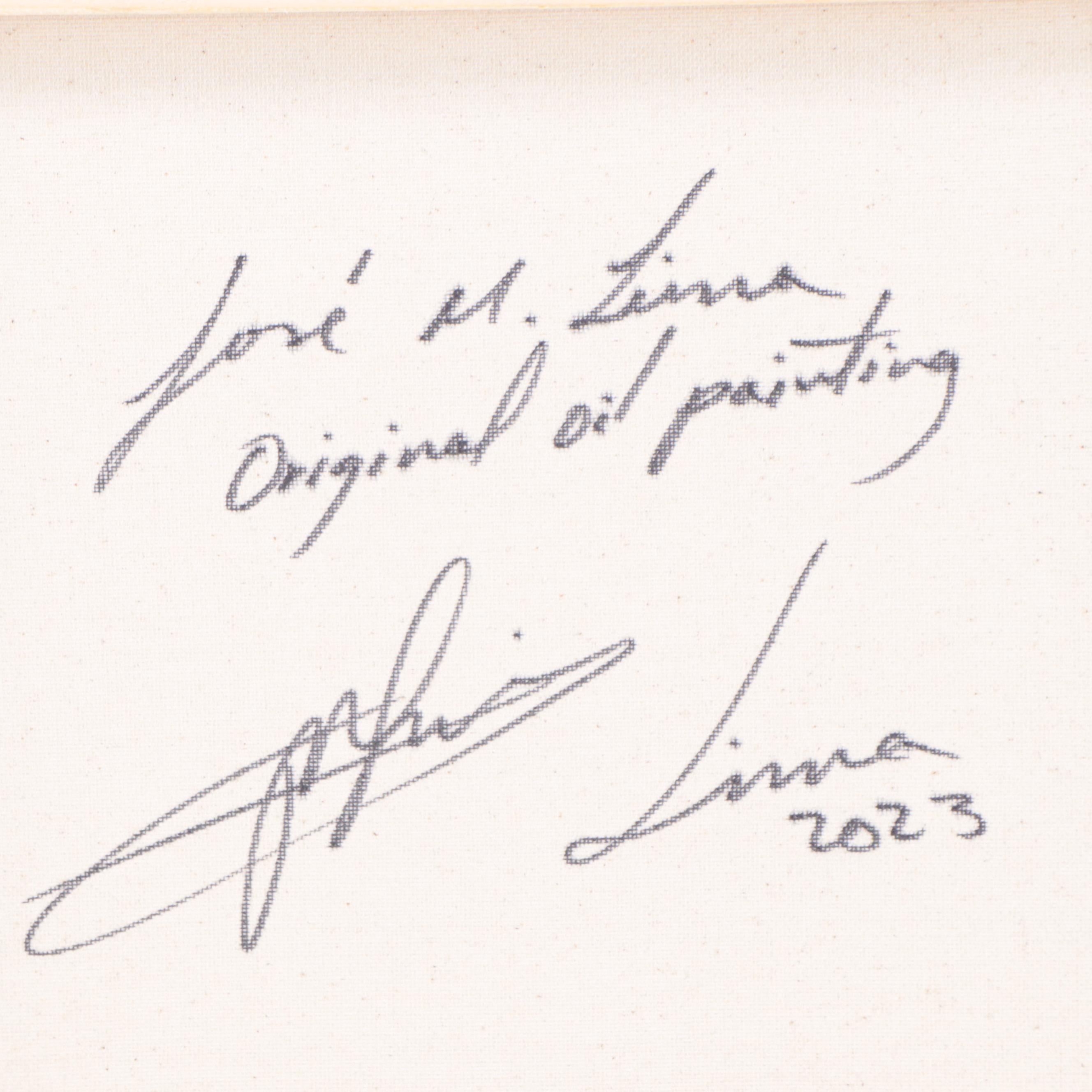 José M. Lima Seascape Oil Painting, 2023