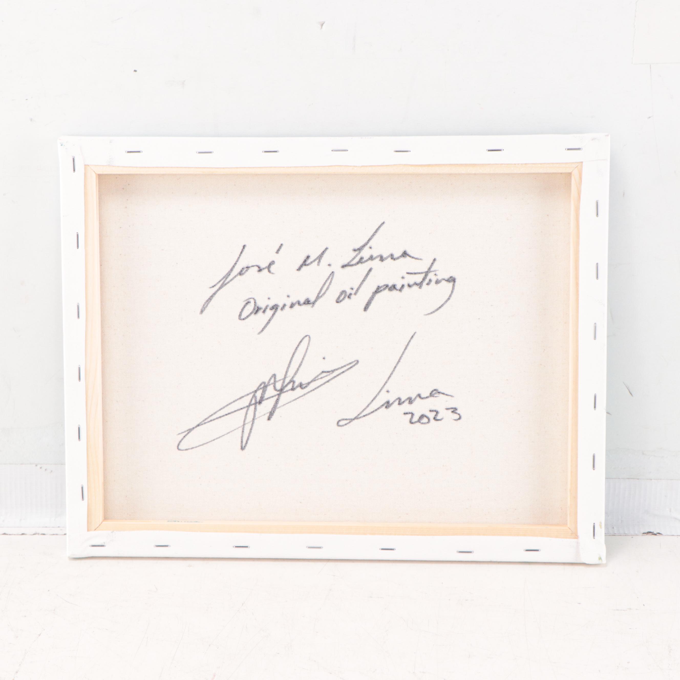 José M. Lima Seascape Oil Painting, 2023