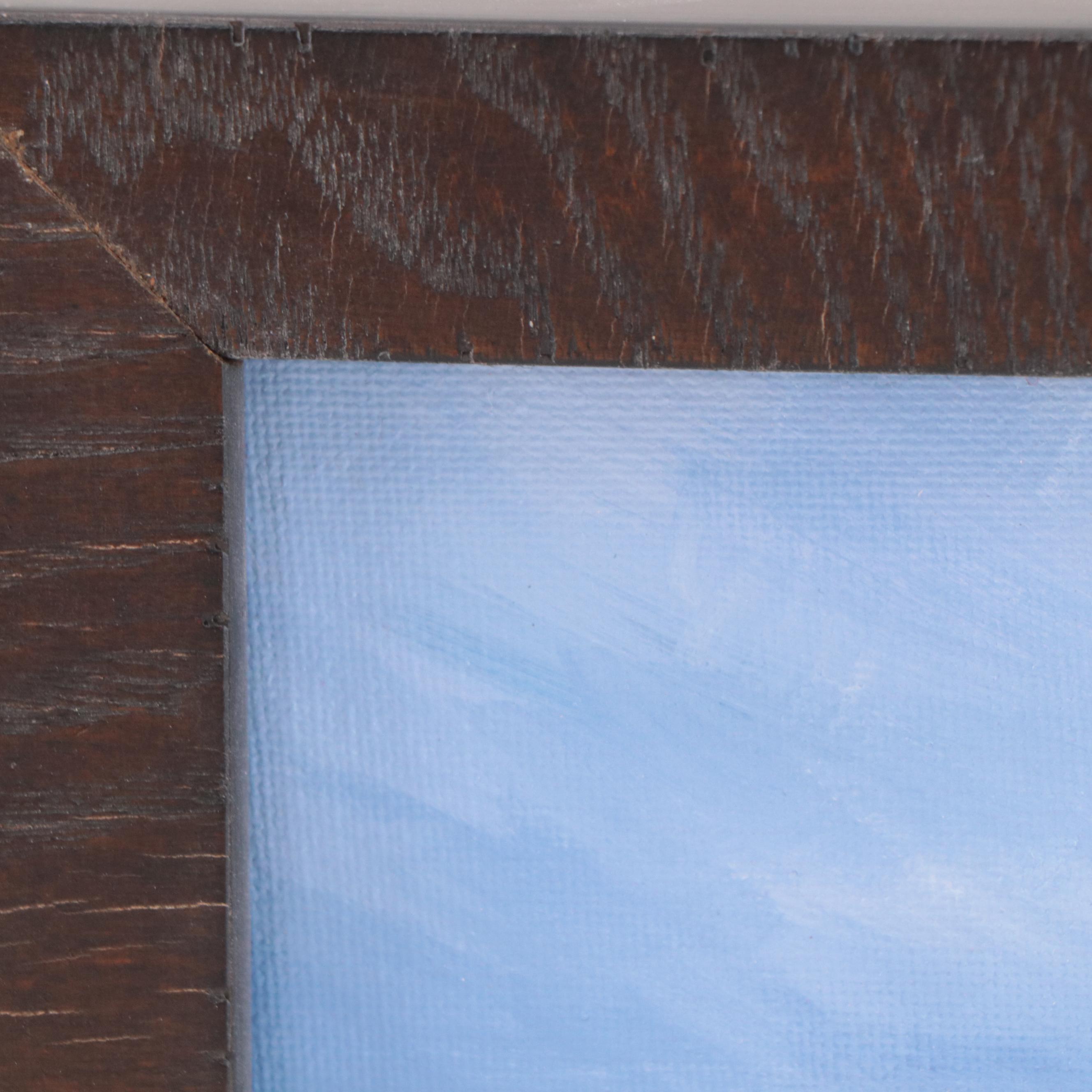 Douglas “Bumo” Johnpeer Oil Painting of Sunset Landscape