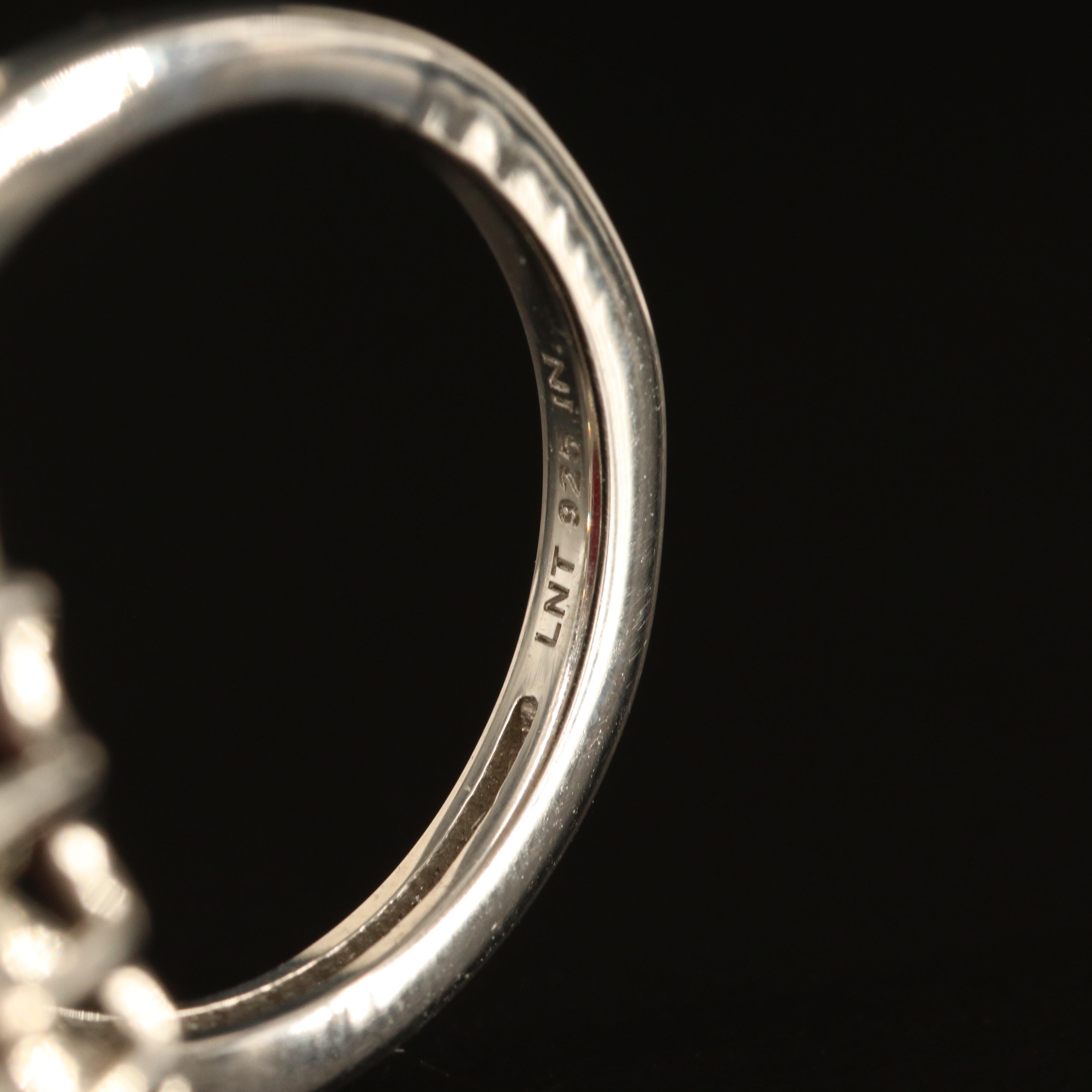 Sterling Beryl and White Topaz Ring