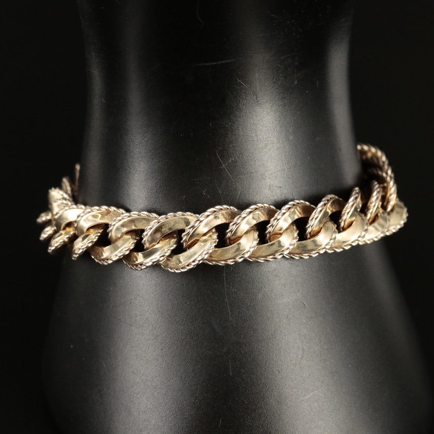 Italian 14K Curb Link Bracelet