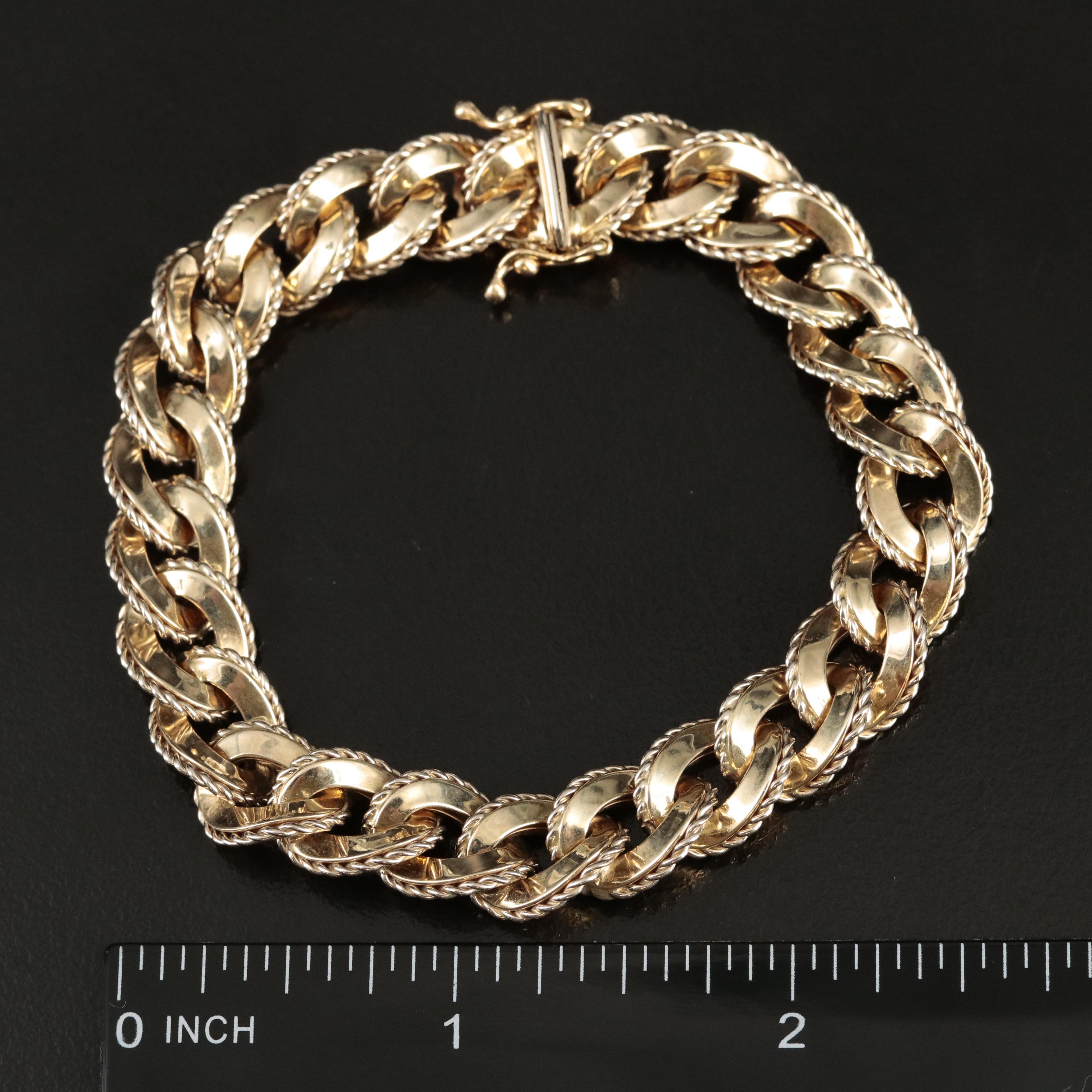 Italian 14K Curb Link Bracelet