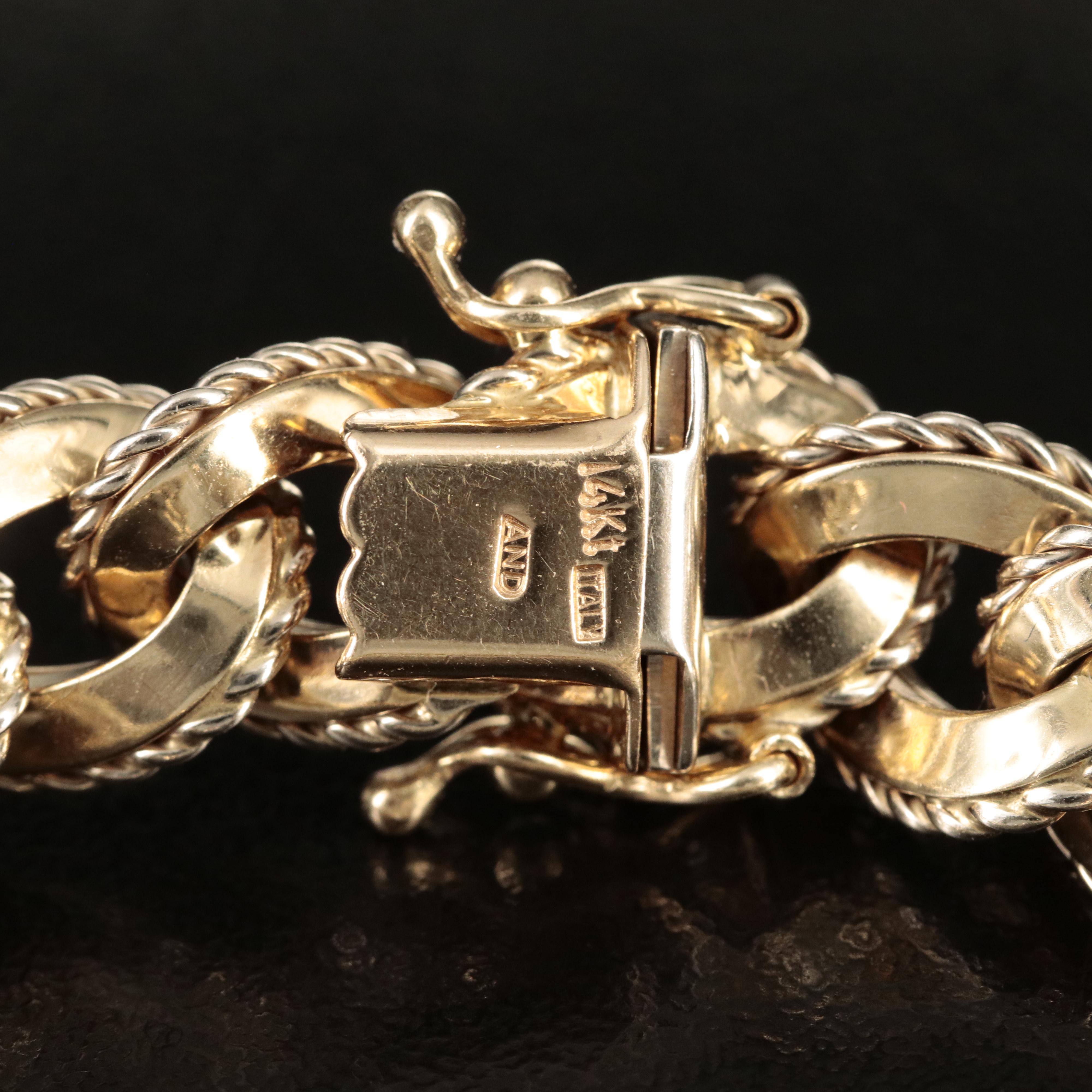 Italian 14K Curb Link Bracelet