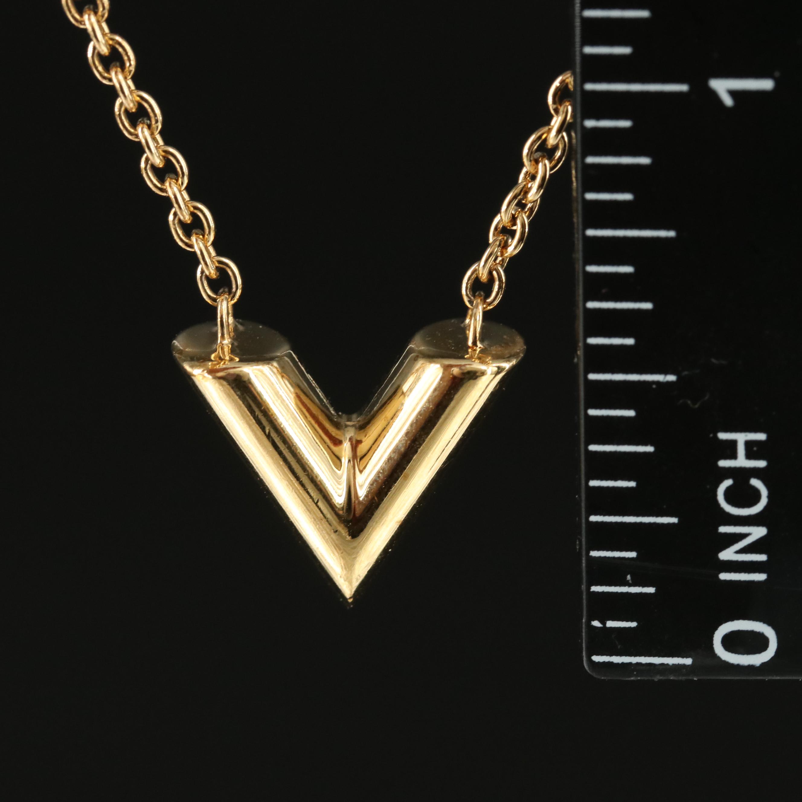 Louis Vuitton "Essential V" Necklace