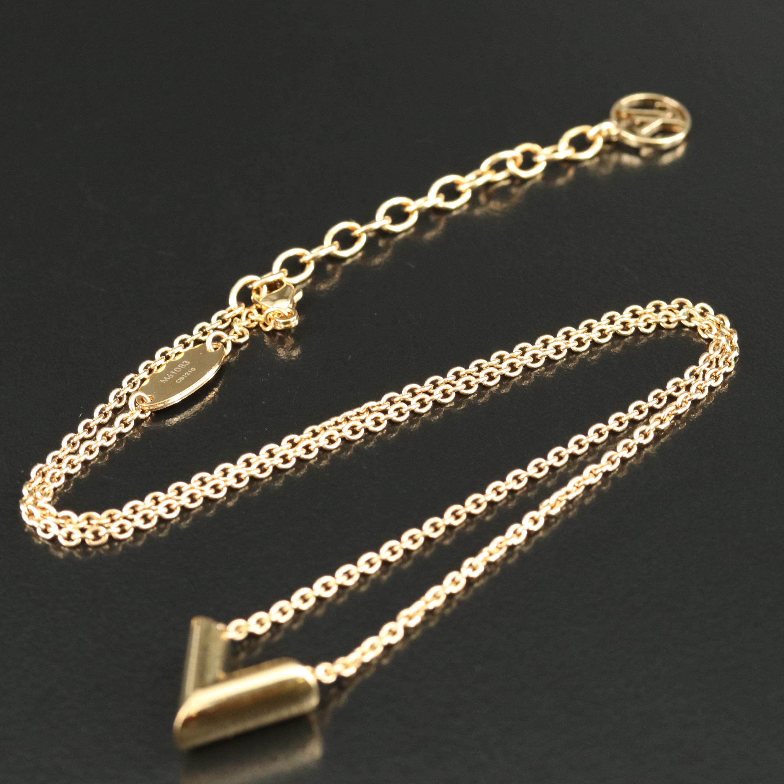 Louis Vuitton "Essential V" Necklace